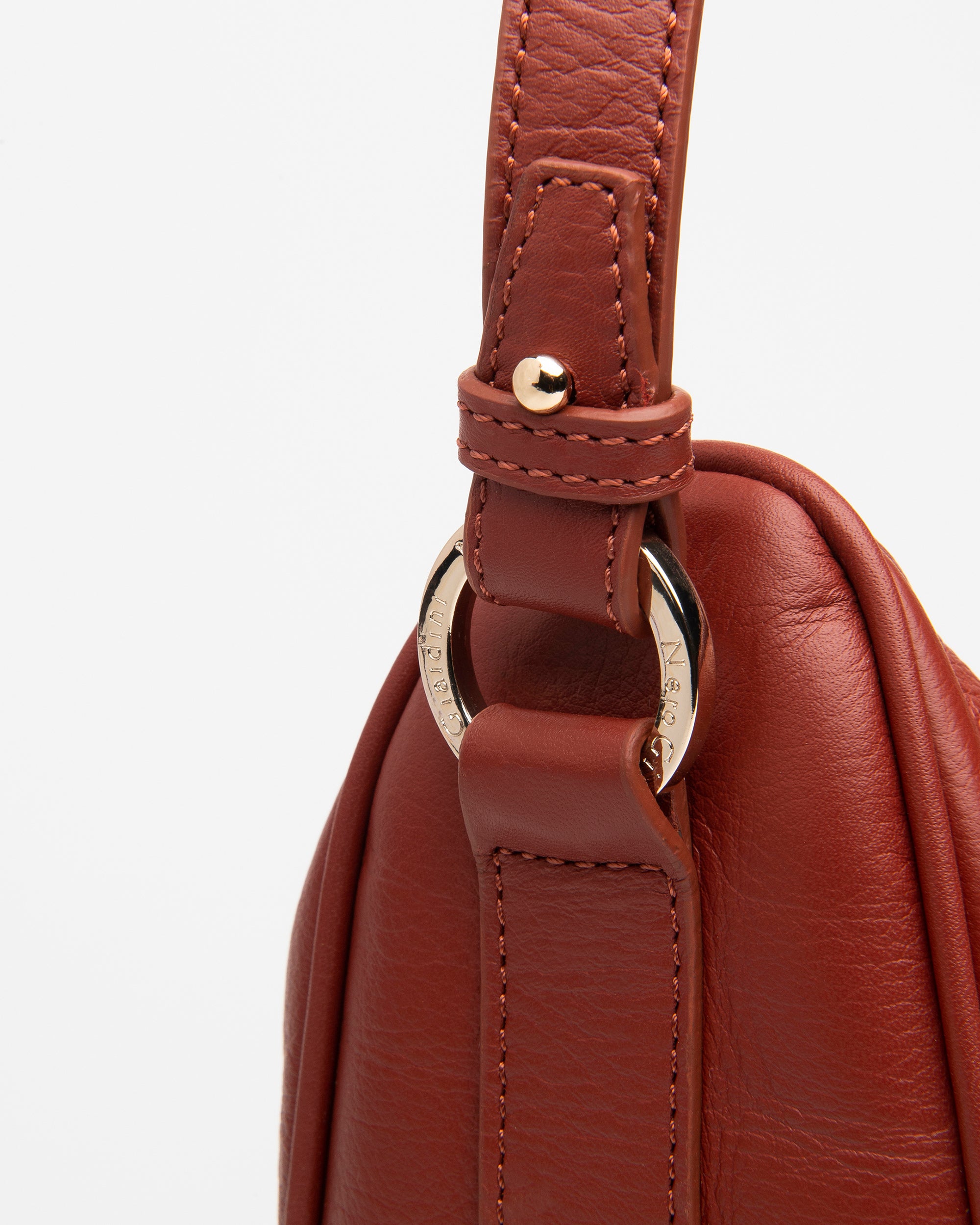 Nerogiardini Sacs besace femme cuir demi-lune souple