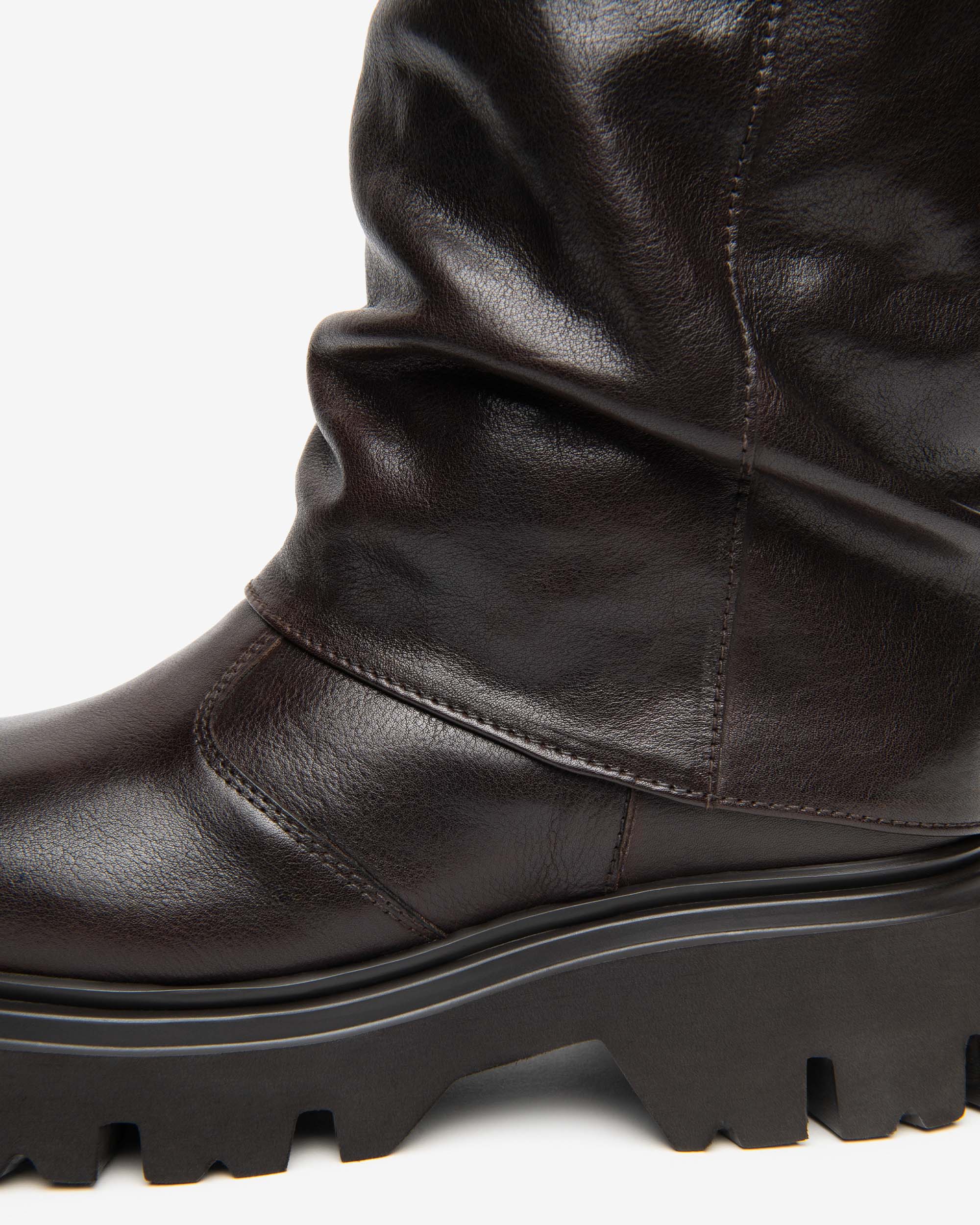 Nerogiardini Bottes Biker Femme Cuir Talon 55 mm