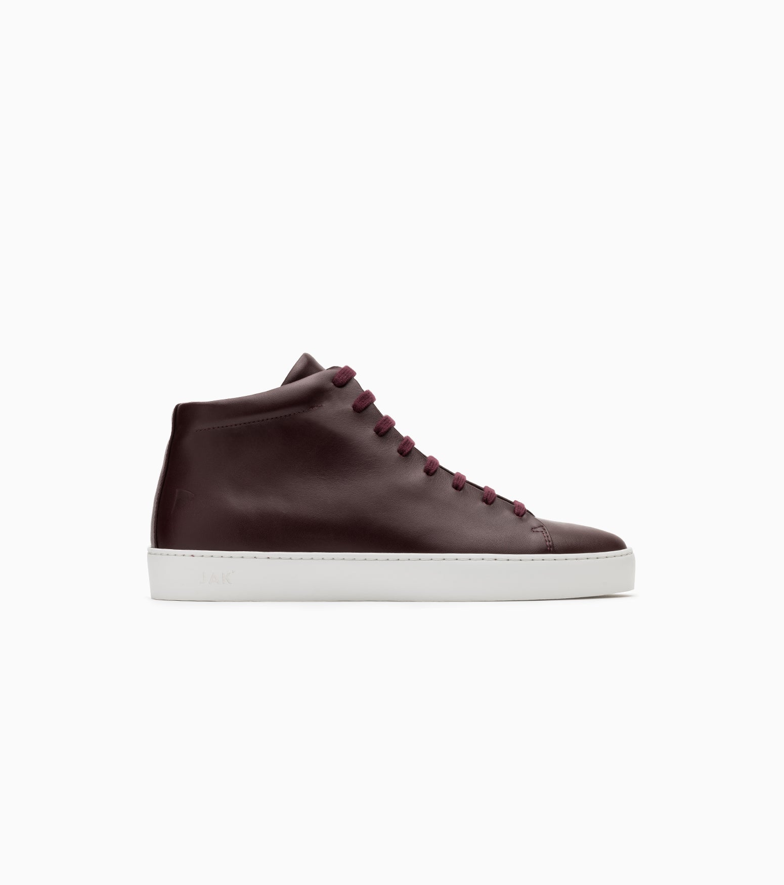 JAK Royal Hi Sneakers Montantes Cuir Bordeaux Vino