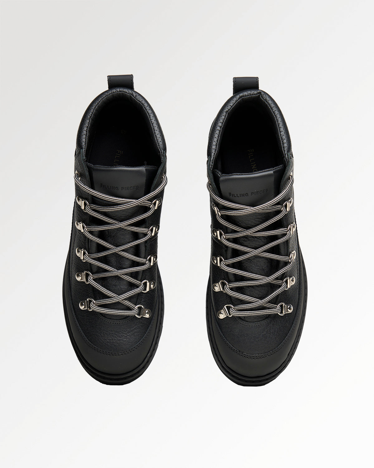 Filling Pieces Glacier Boot Boots cuir grainé noir homme