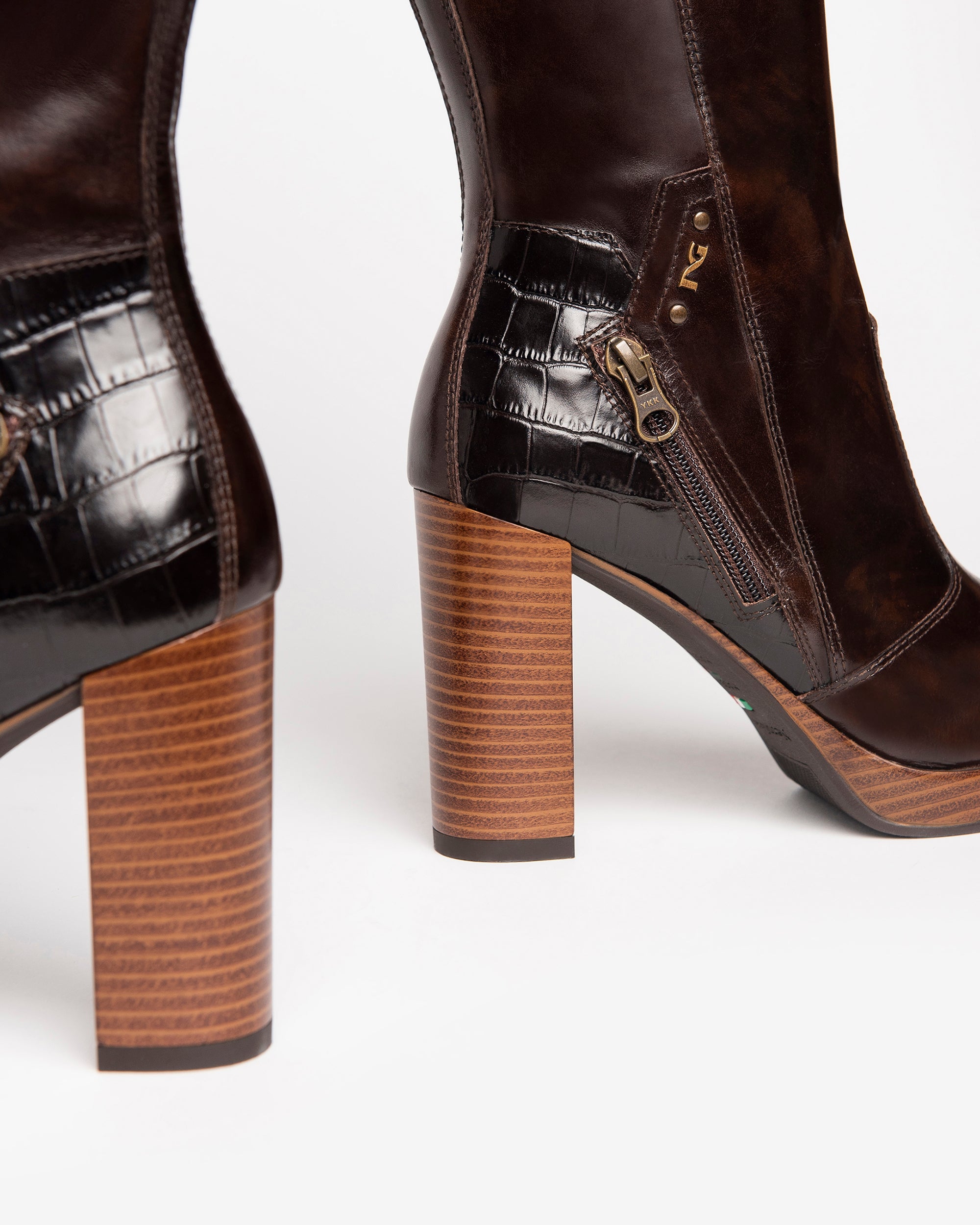 NeroGiardini Bottes Femme en Cuir bottes glamour hiver