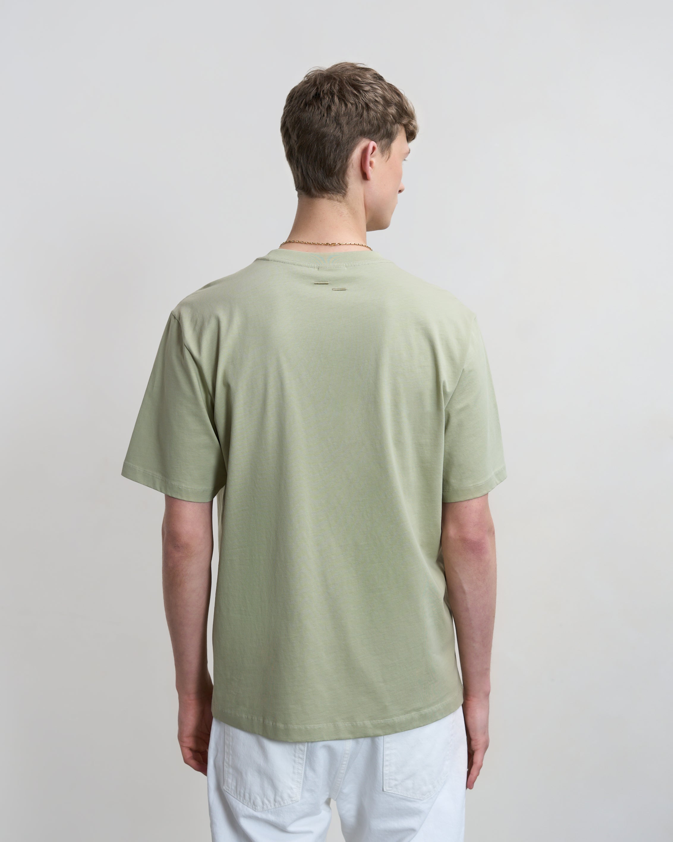 Filling Pieces T-shirt Embroidered Knot Tea coton