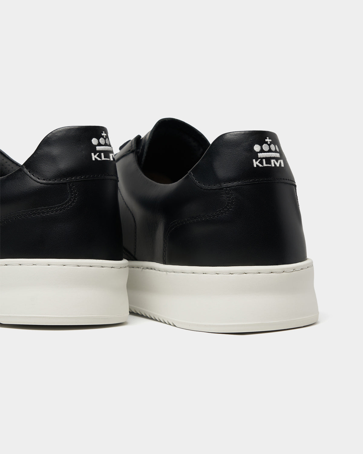Filling Pieces Mondo KLM Black White sneakers cuir noir