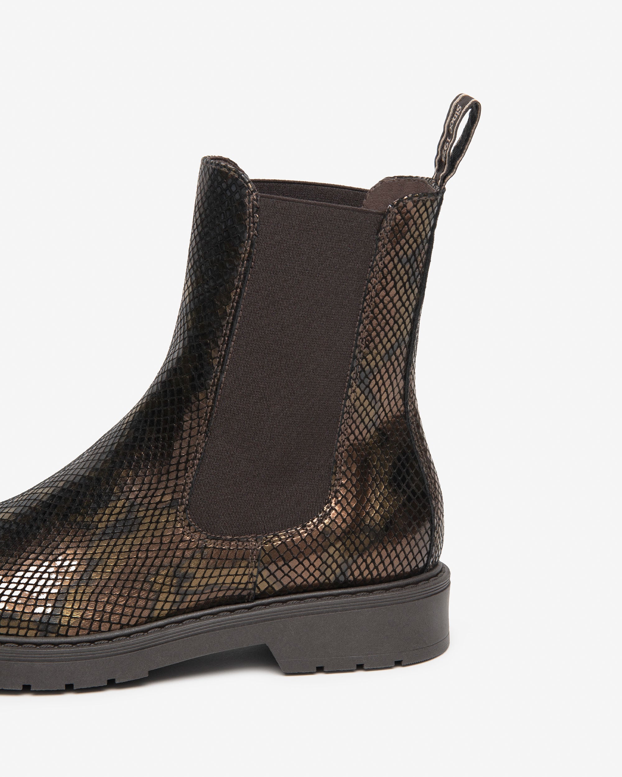 NeroGiardini Bottines Chelsea Femme Cuir Serpent 30 mm
