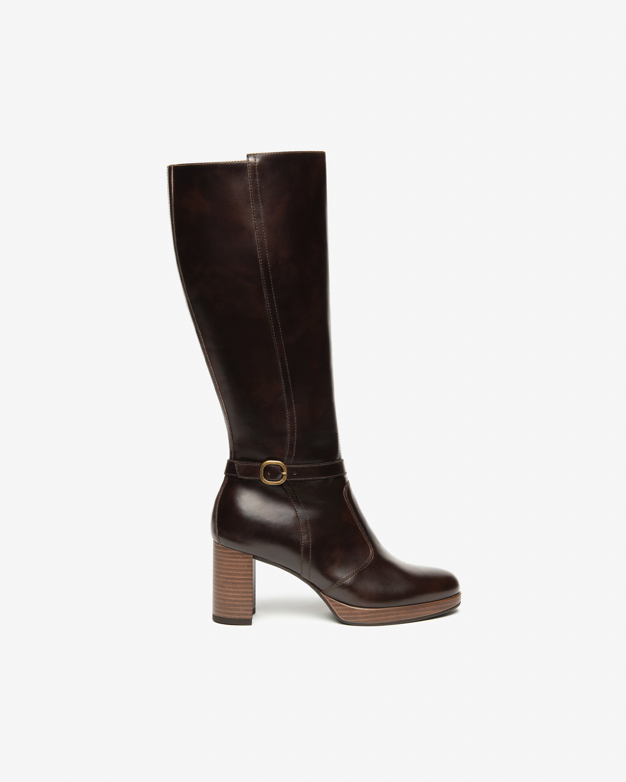 NeroGiardini Bottes Femme en Cuir Automne Hiver