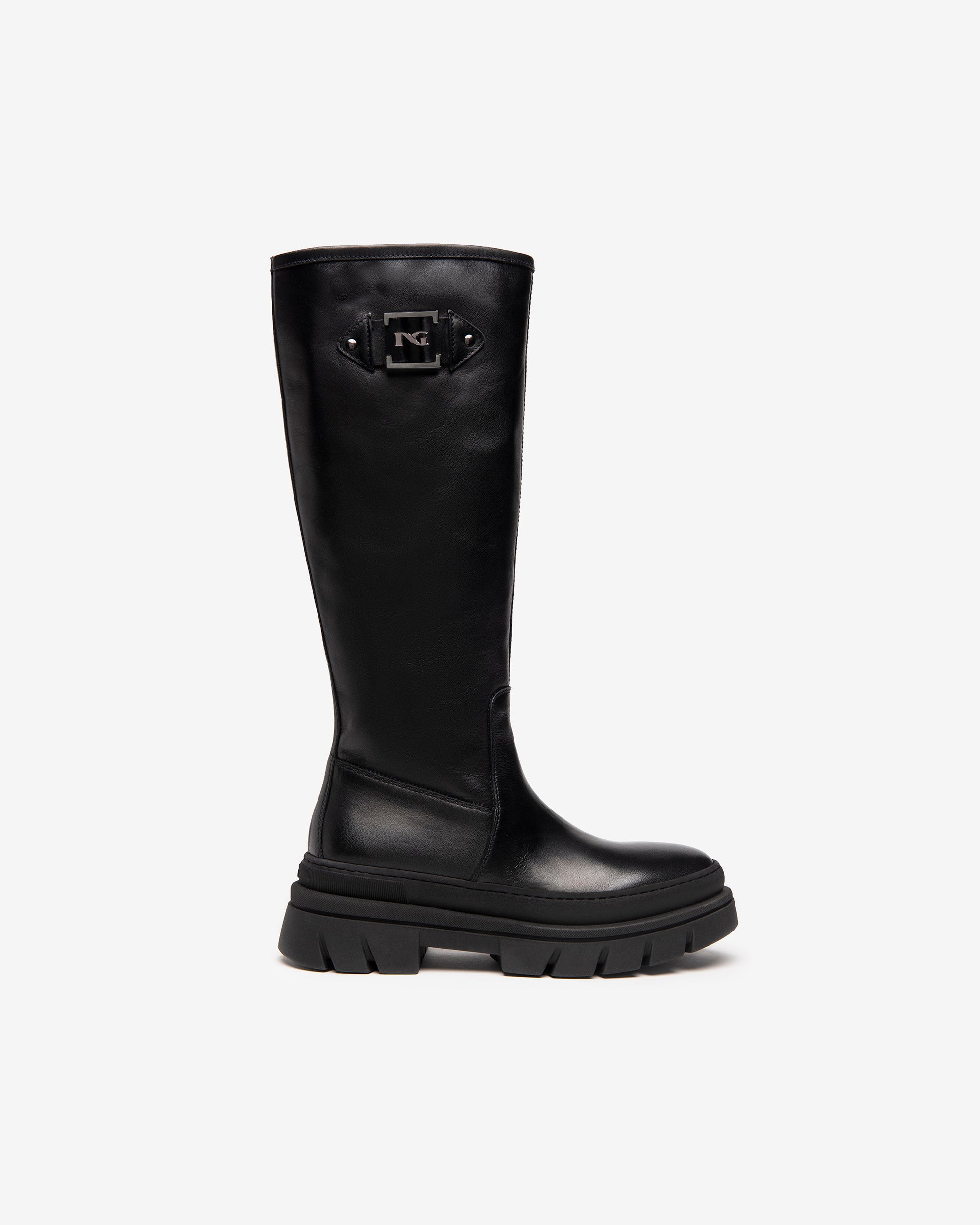 NeroGiardini Bottes Femme Cuir Combat Boots Pointure 38