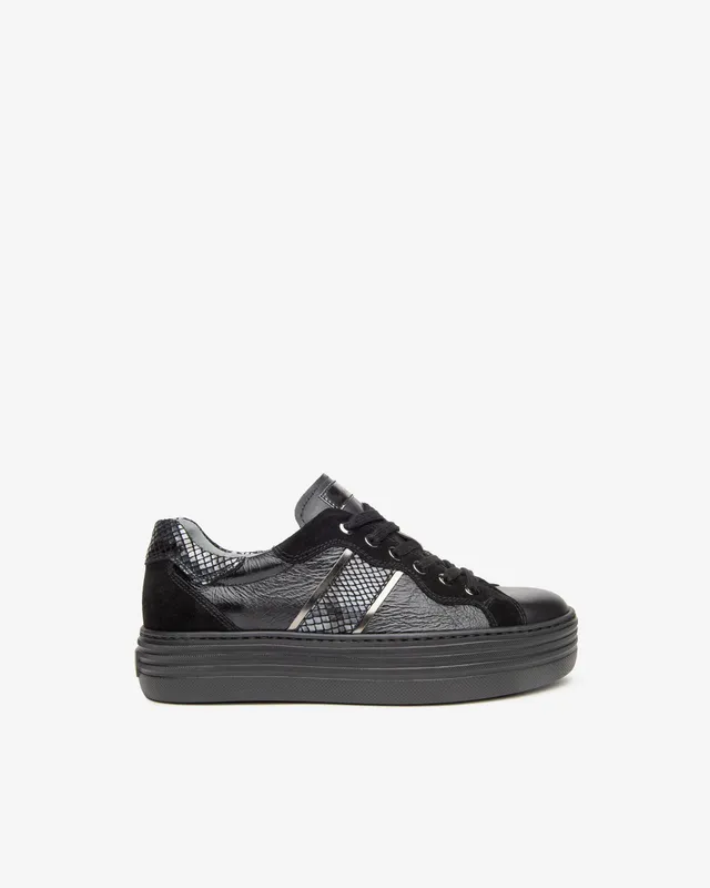 Nerogiardini Sneakers Femme Cuir Velours DryGo Confort