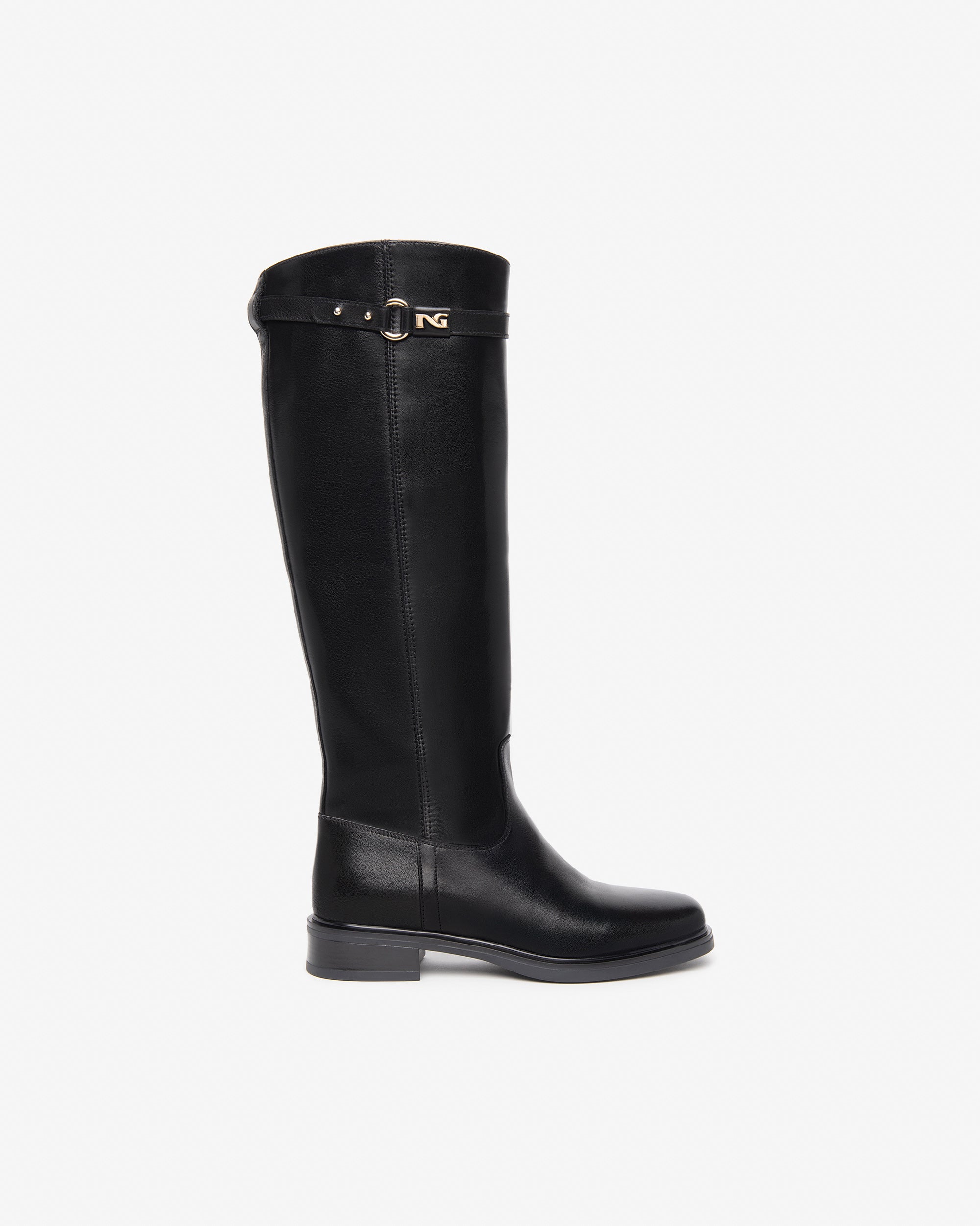 NeroGiardini Bottes Femme Cuir Hiver Made in Italy