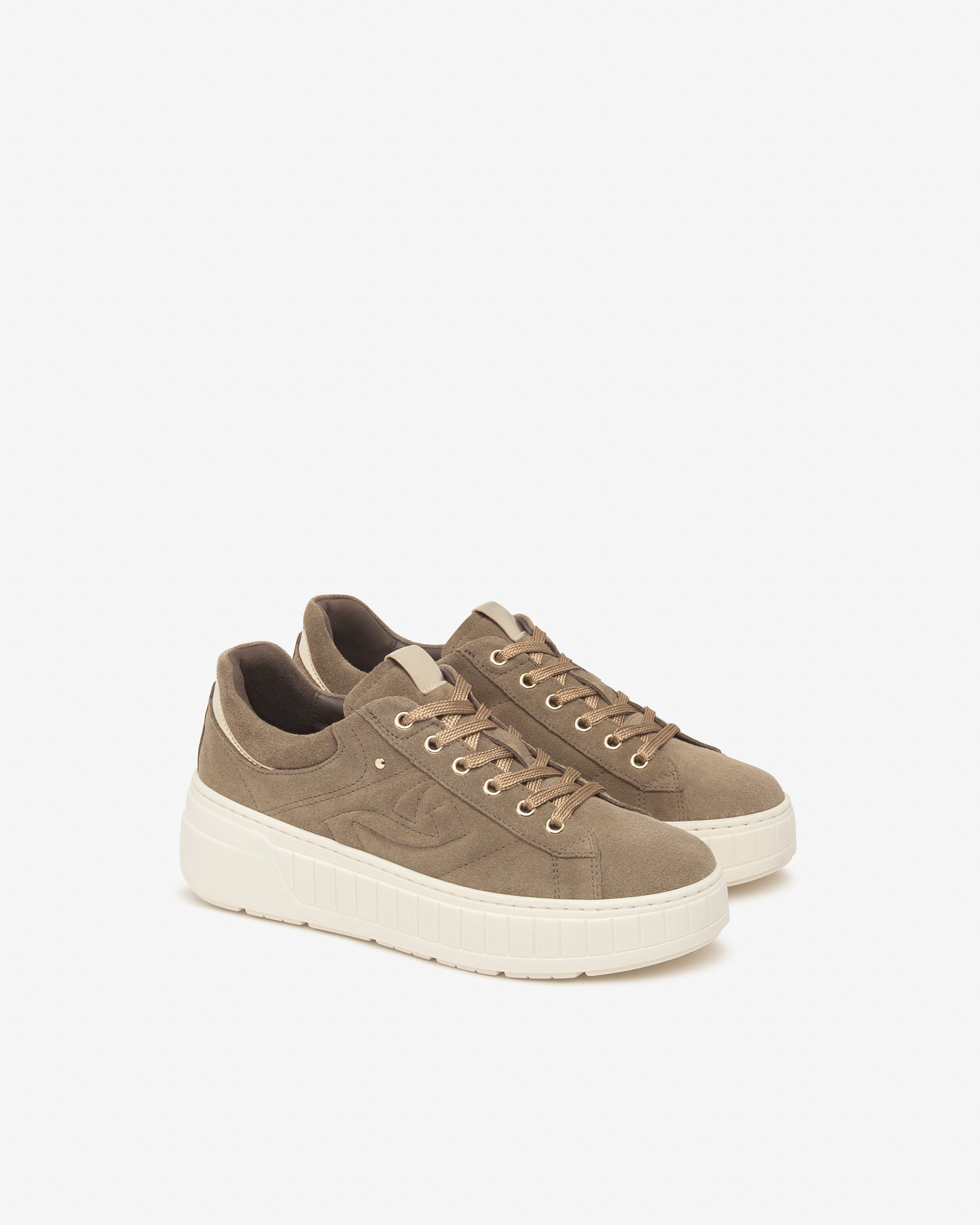 NeroGiardini Sneakers Femme Cuir Velours Confort