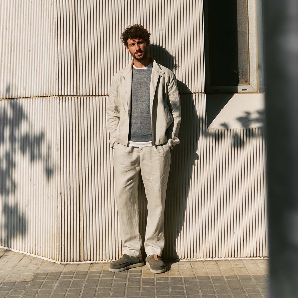 Satorisan Uwabaki Clog Suede Sabots Deep Khaki Mixte Léger