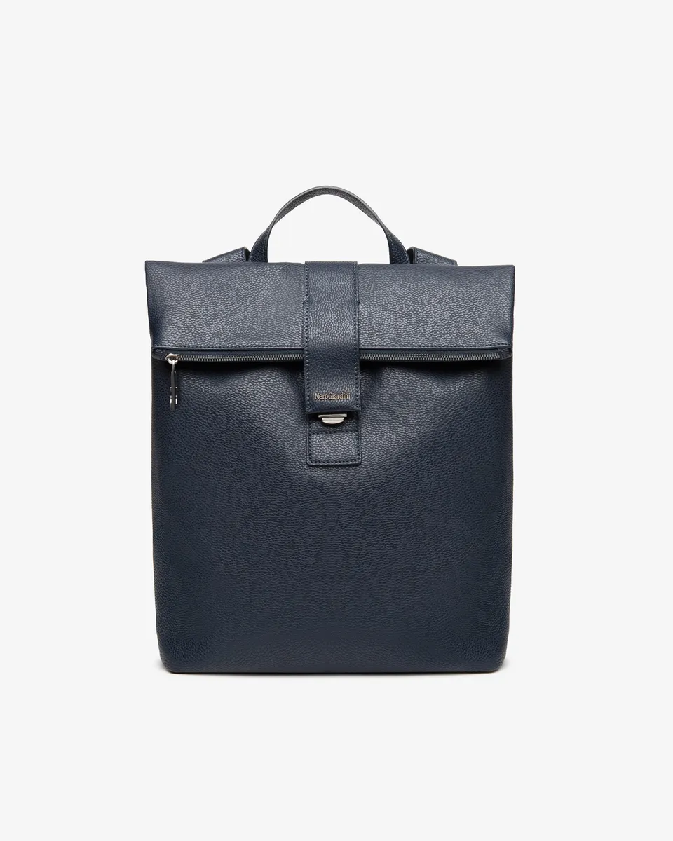 NeroGiardini Sac à dos homme matière technique cuir