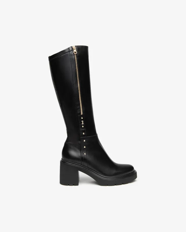 NeroGiardini Bottes Femme Cuir Talon 85 mm