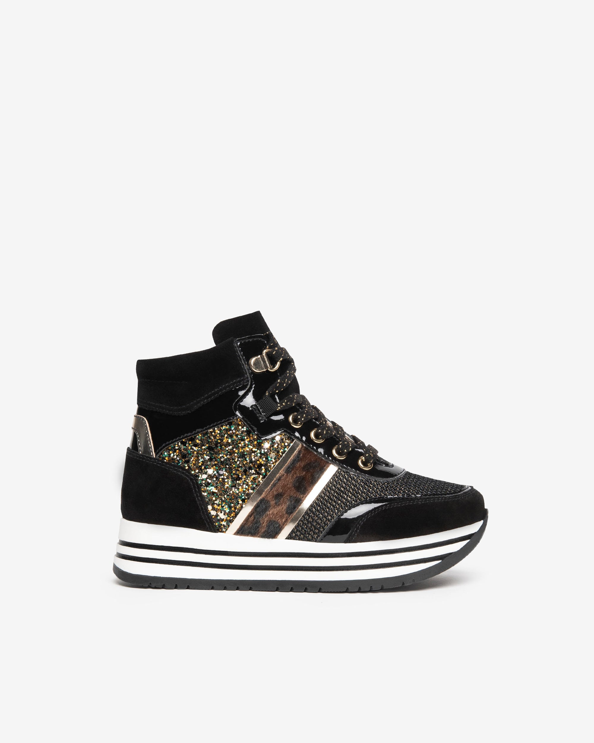 NeroGiardini Sneakers Teens Fille Cuir Velours Montante