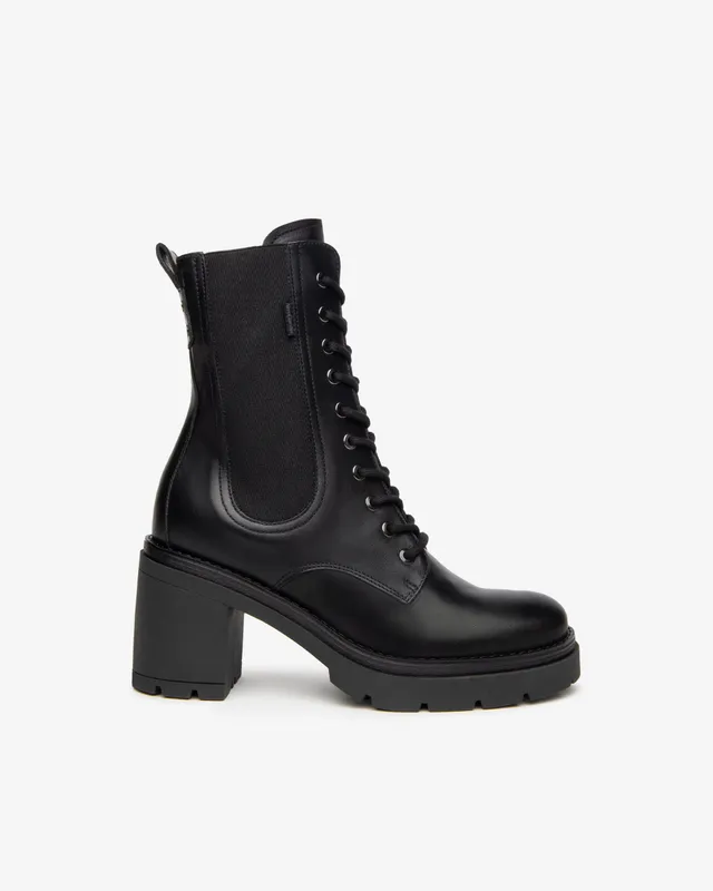 Nerogiardini Bottines Motardes Femme Cuir Hiver