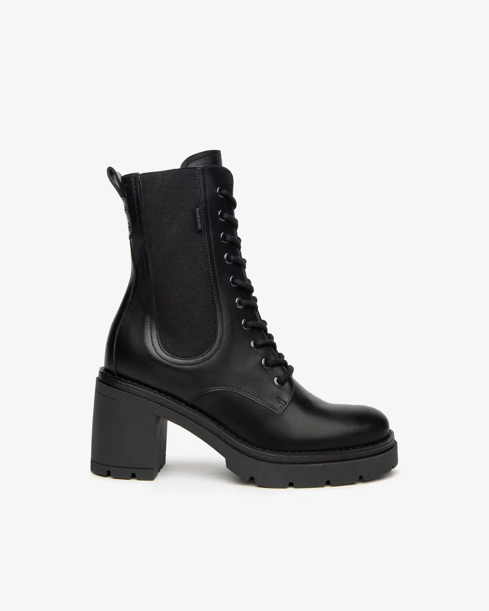 Nerogiardini Bottines Motardes Femme Cuir Hiver