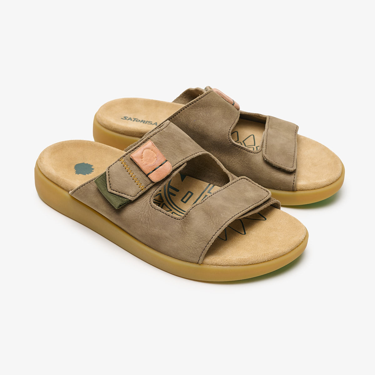 Satorisan Hootsani Premium Loden sandales cuir homme