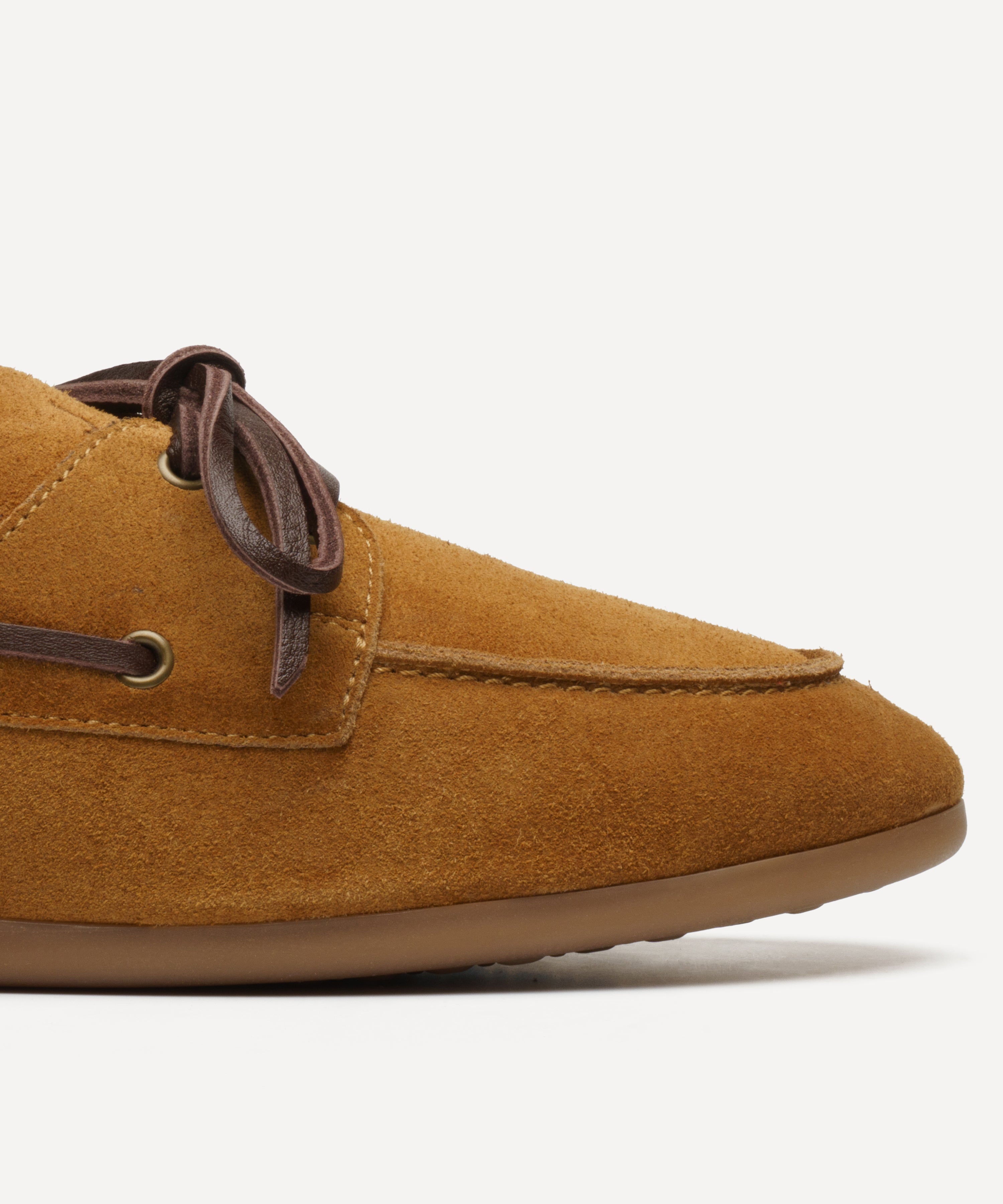 JAK Vela Camel chaussure bateau femme suède camel