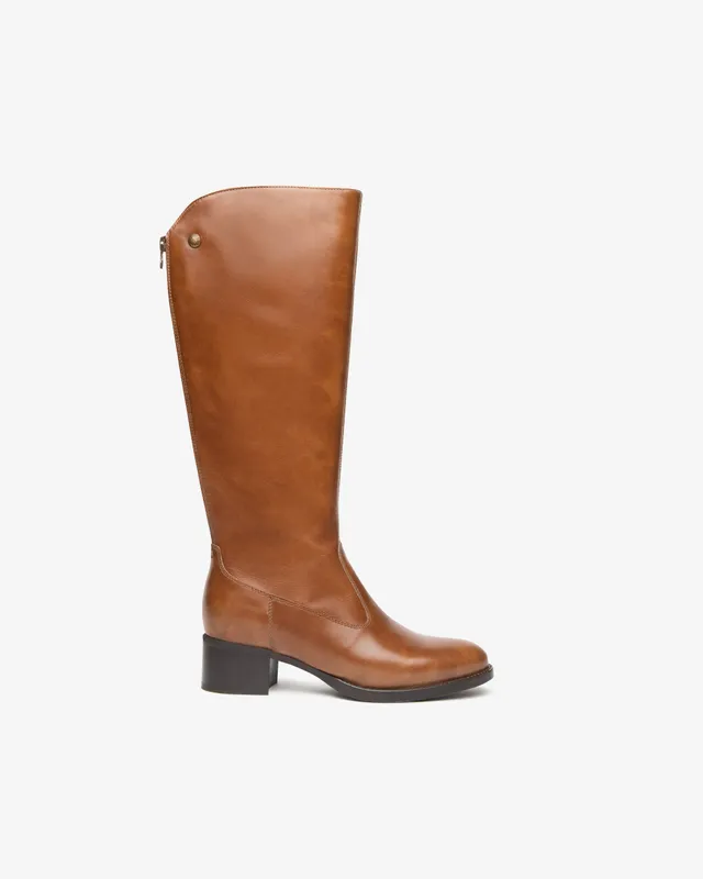 NeroGiardini Bottes Femme Cuir Talon 40mm Zip Arrière