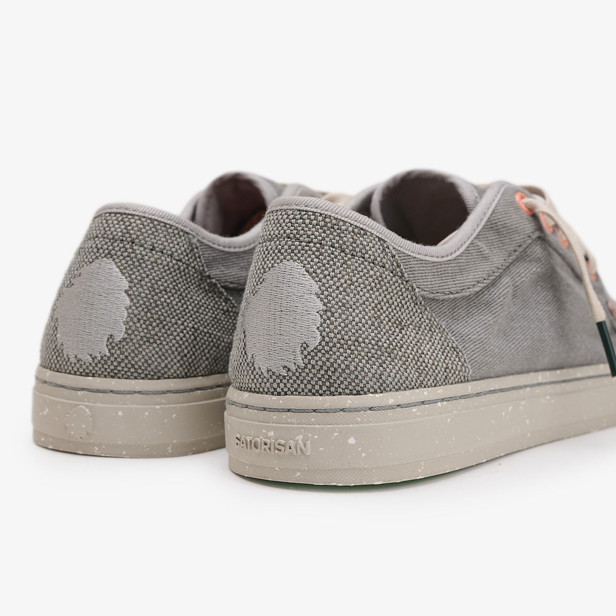 Satorisan Heisei Gaia Terra.3 baskets gris toile vegan