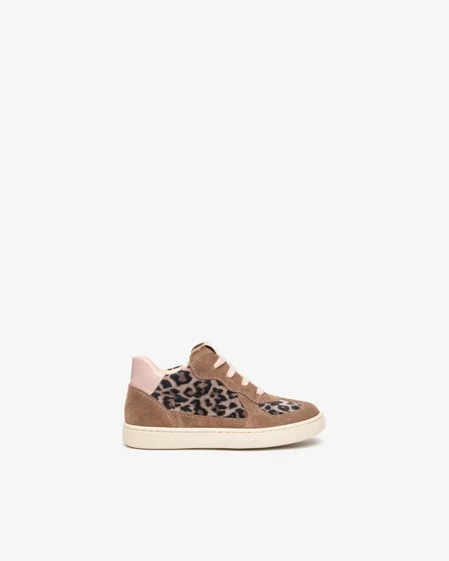 NeroGiardini Sneakers fille cuir velours léopard pointure 28