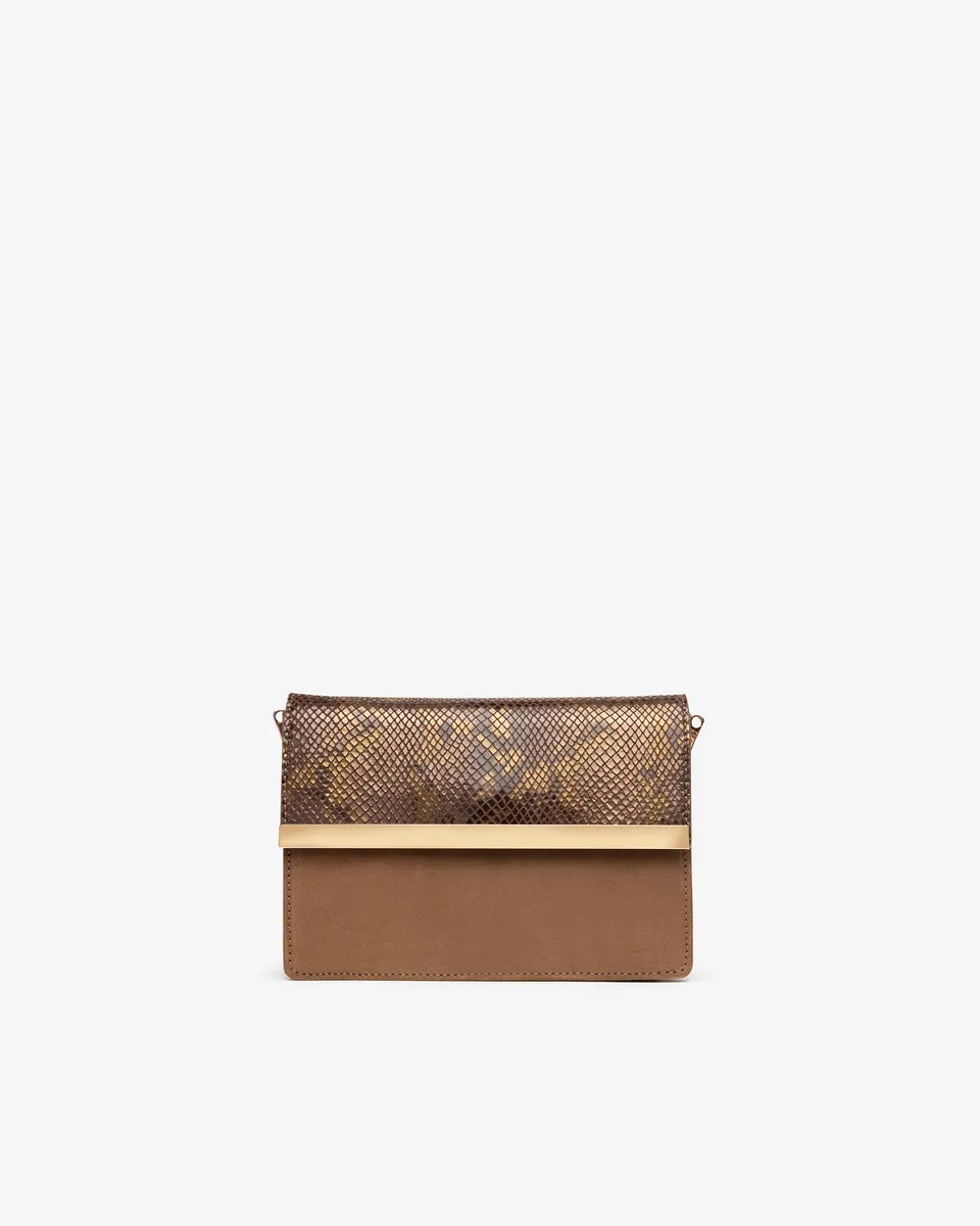Nerogiardini Pochette Femme Cuir Velours Animalier PZ
