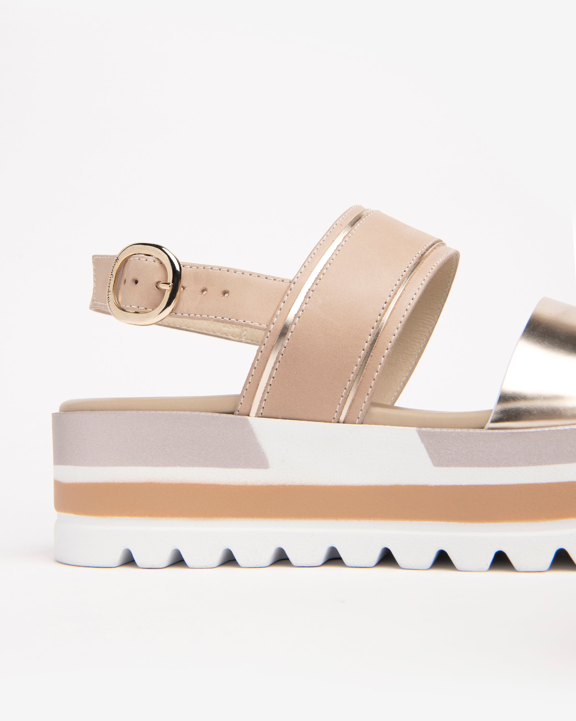 NeroGiardini Sandales Femme Cuir Tissu Technique