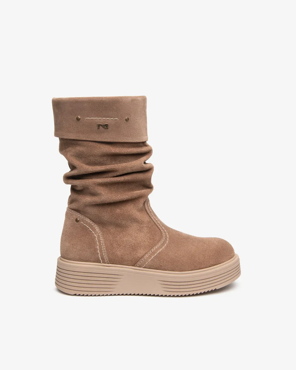NeroGiardini Bottes Fille Cuir Velours Zip Pointure 34
