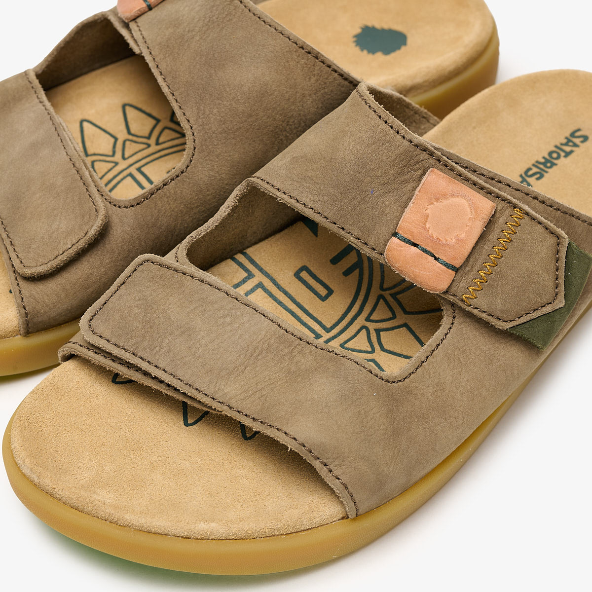 Satorisan Hootsani Premium Loden sandales cuir homme