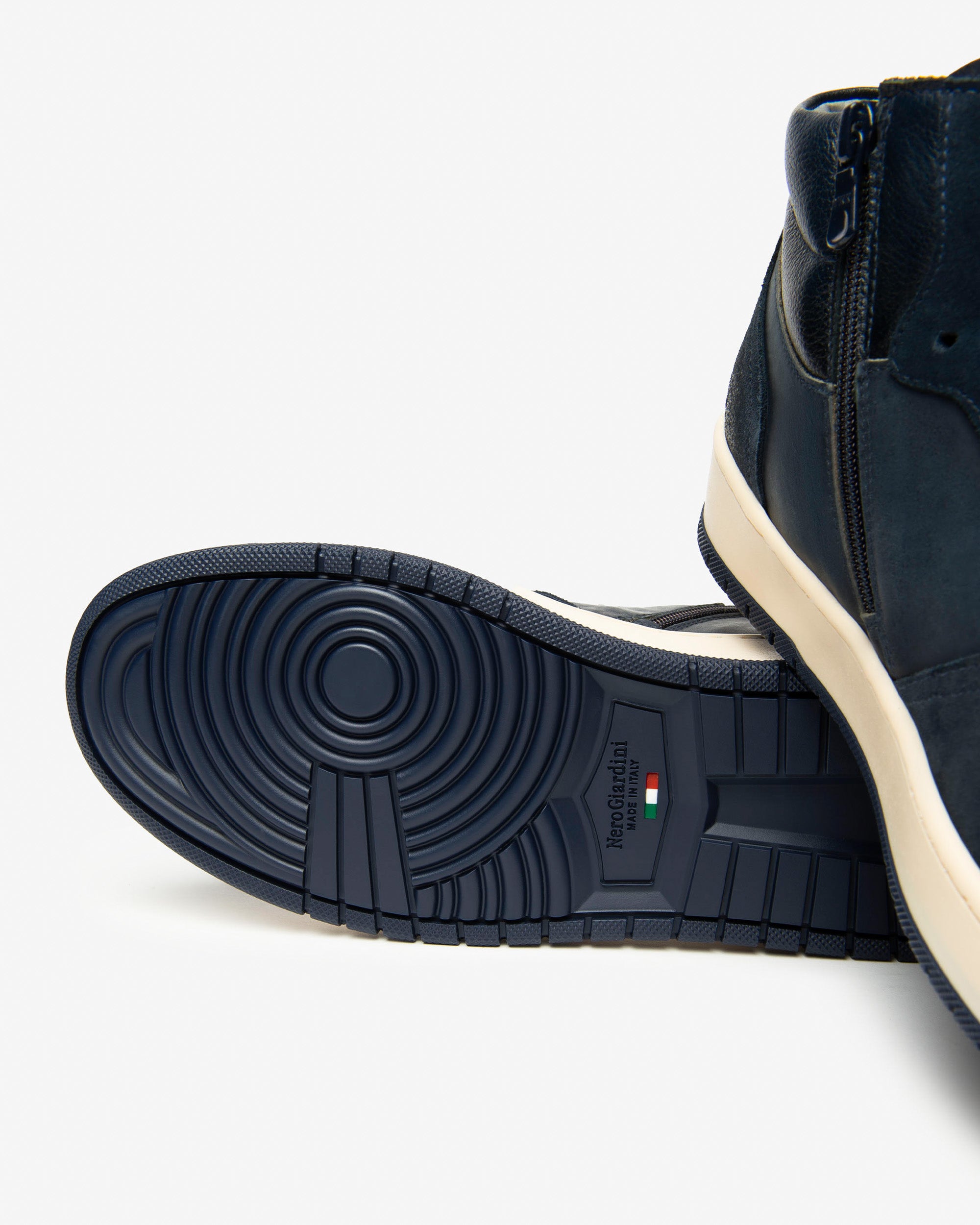 NeroGiardini Sneakers Montantes Homme Cuir Velours Hiver