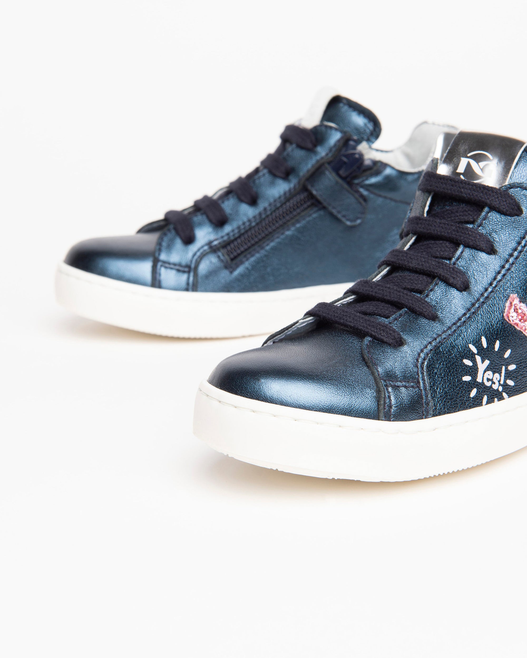Nerogiardini Sneakers Kids Fille Cuir Lamé 28