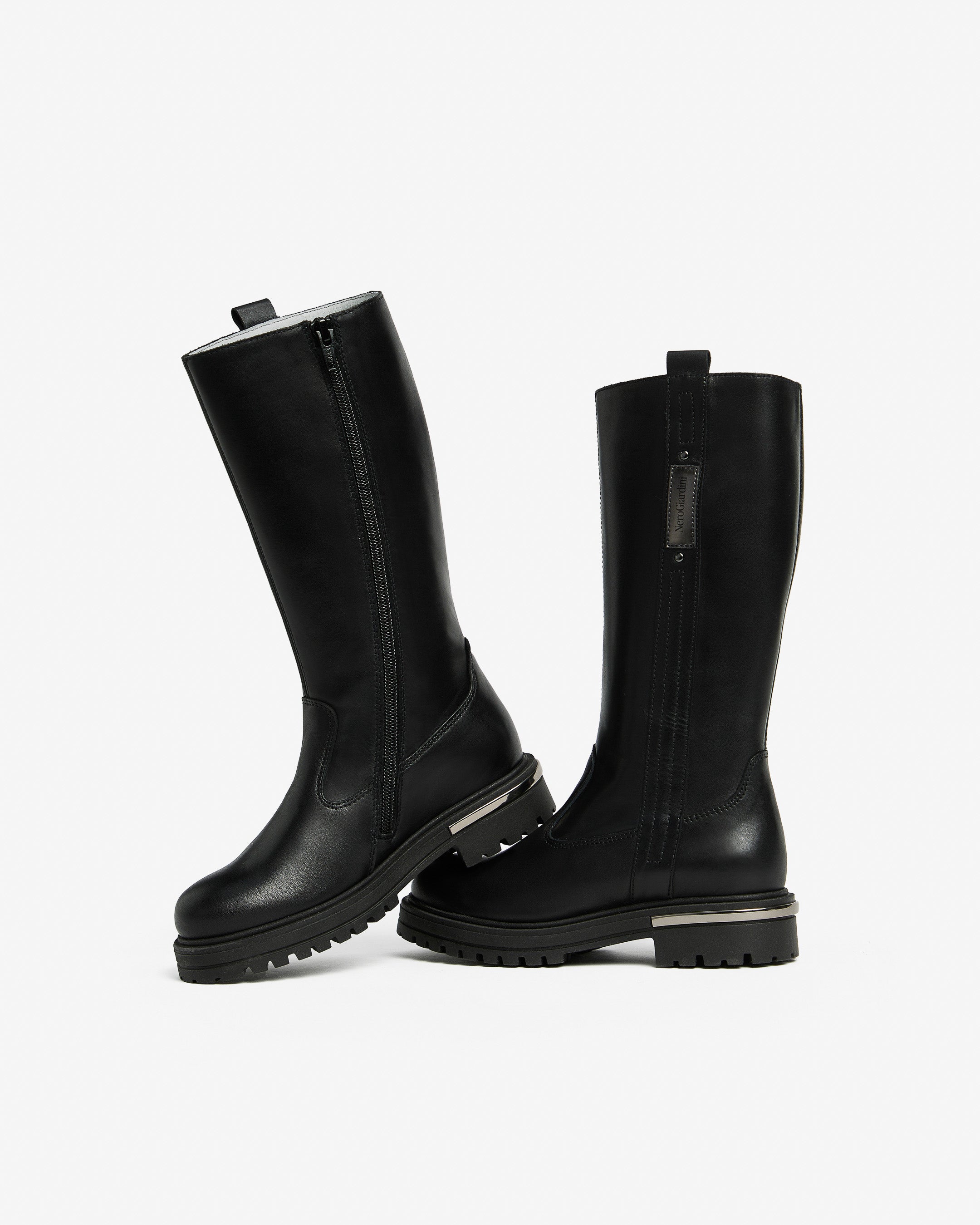 NeroGiardini Bottes Teen Fille Cuir Légères 31-39