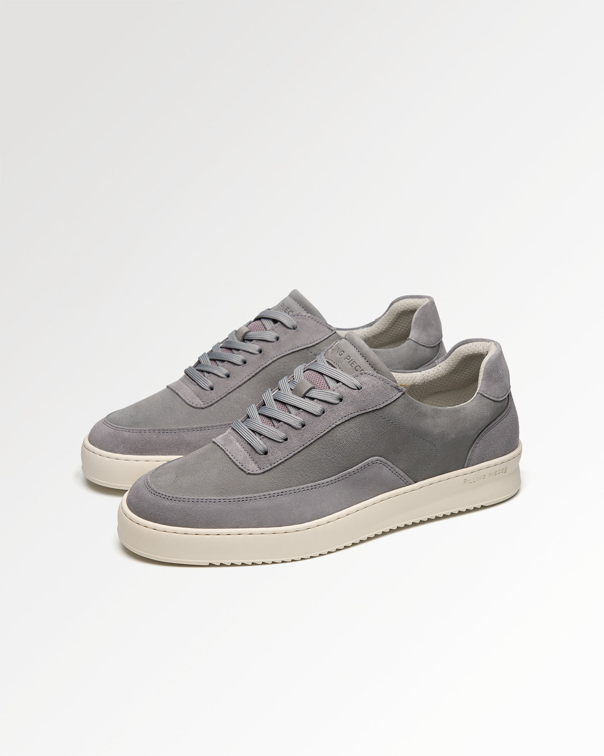 Filling Pieces Mondo Suede Grain Grey sneakers daim gris homme