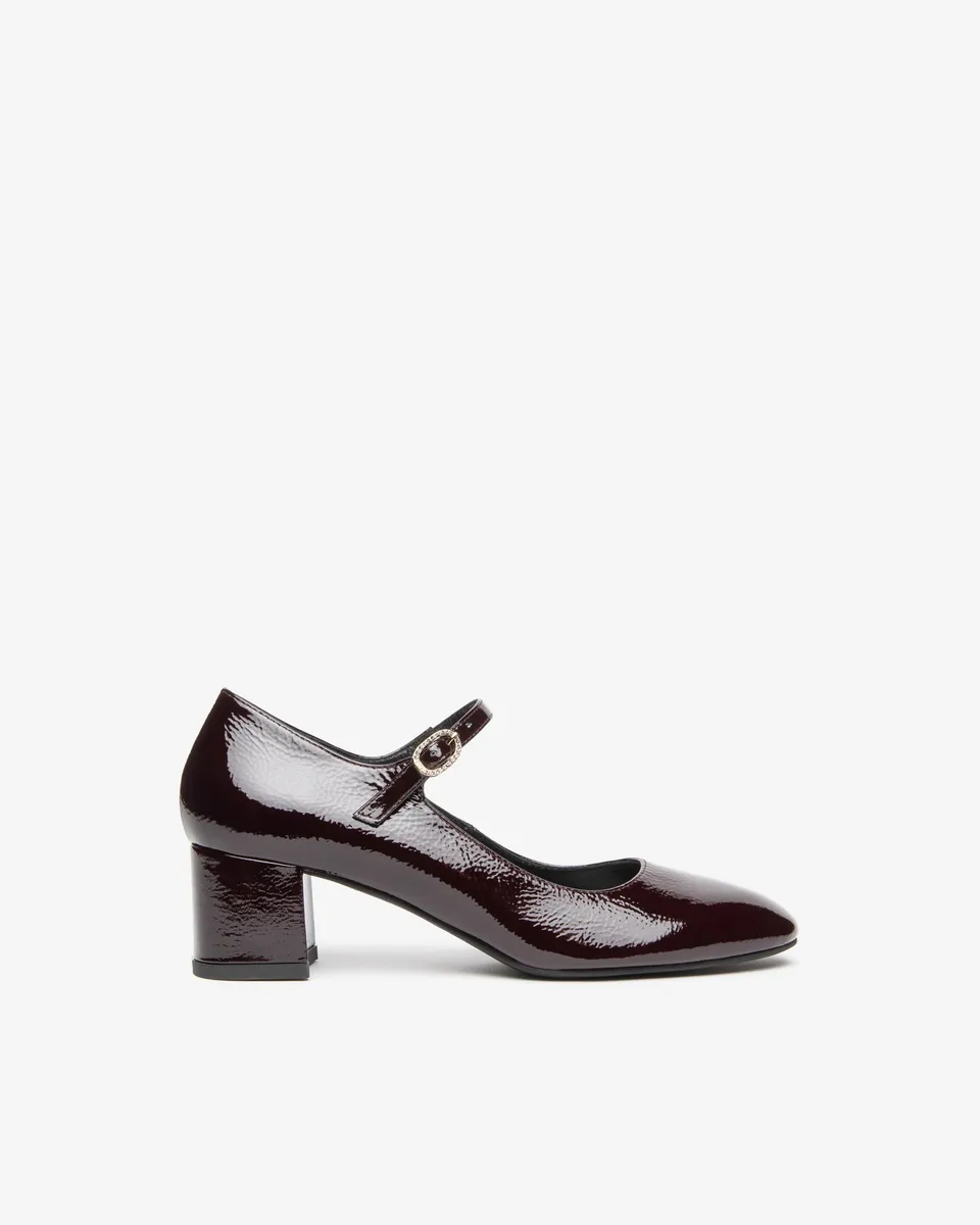 NeroGiardini Ballerines Mary Jane Vernis Femme Talon 5 cm