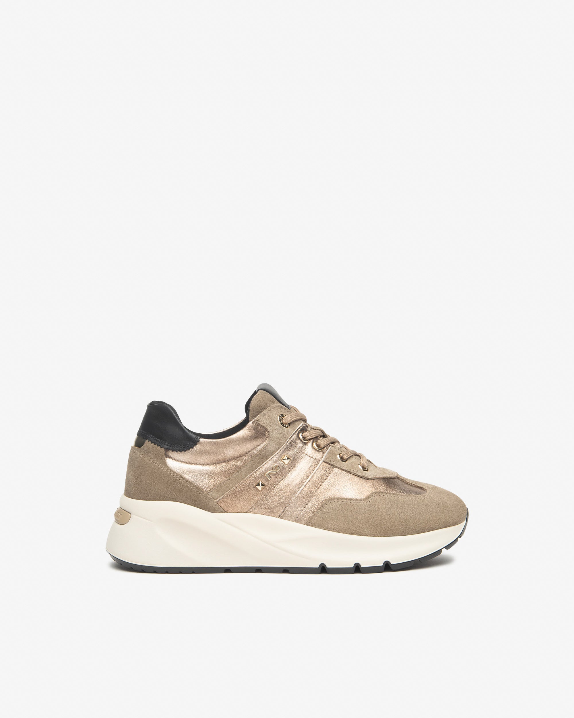 NeroGiardini Sneakers Femme Cuir Velours Confort