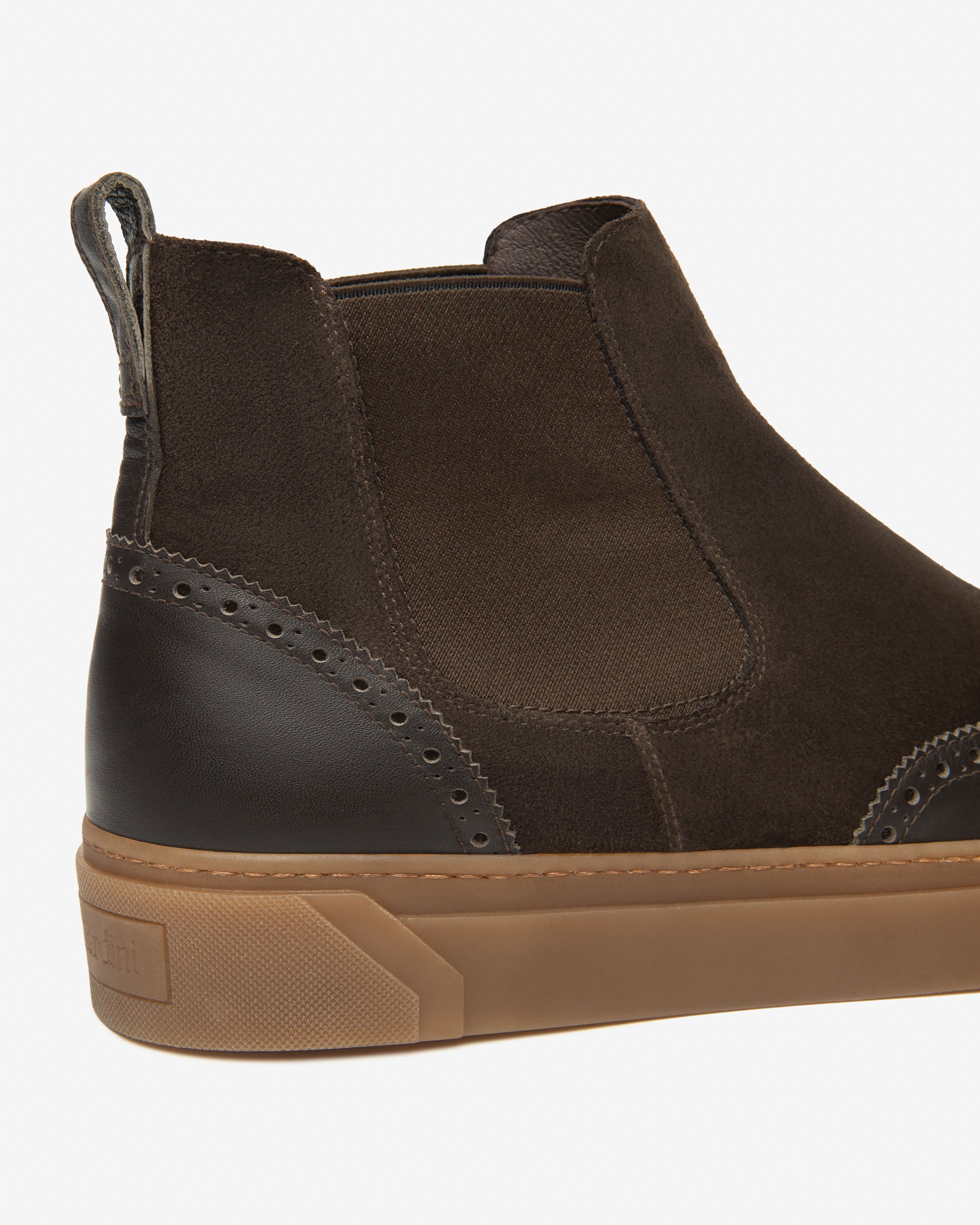 NeroGiardini Chelsea bottines homme cuir velours