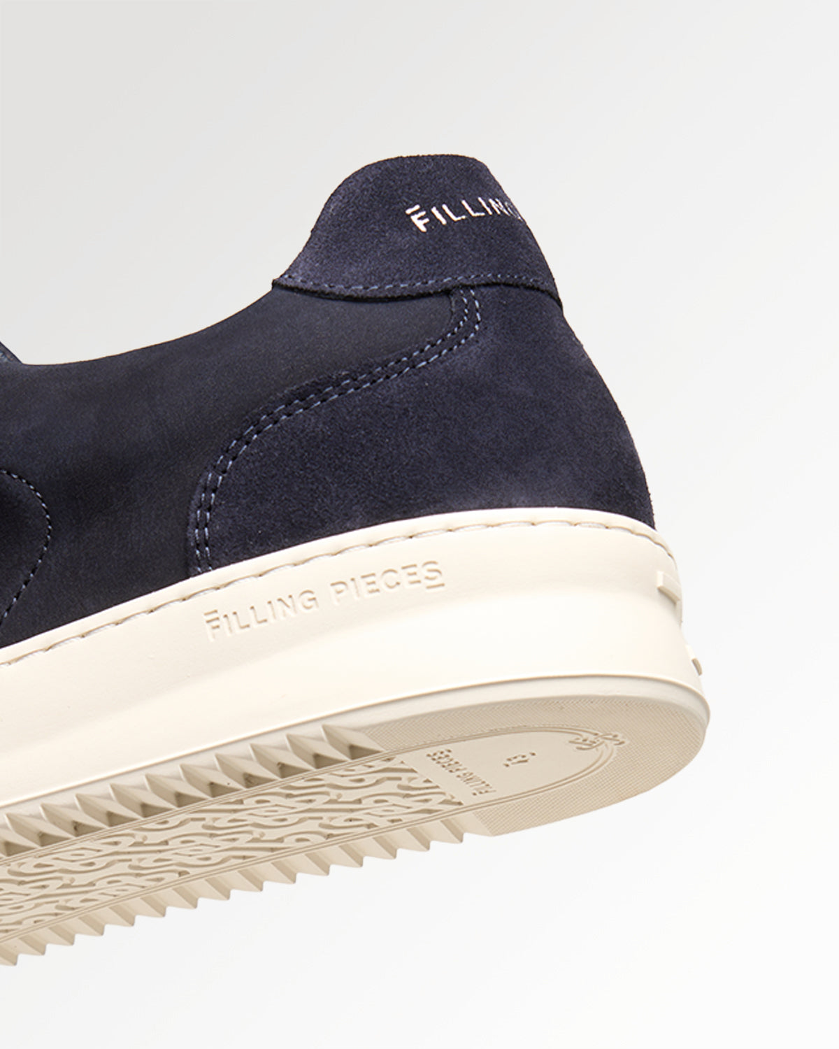 Filling Pieces Mondo Suede Grain sneakers cuir bleu marine Navy
