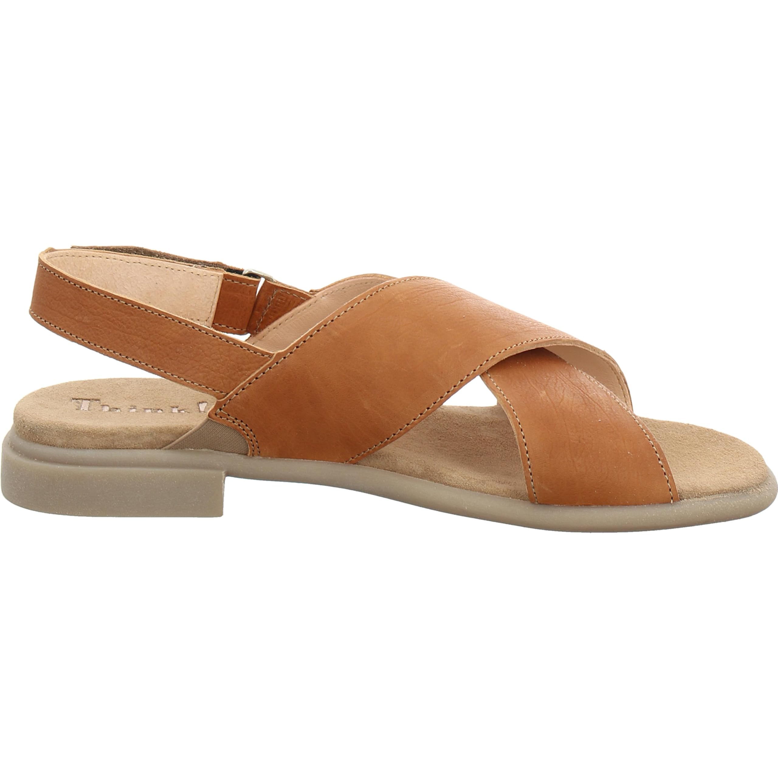 Think Kamaa sandale femme noir cuir