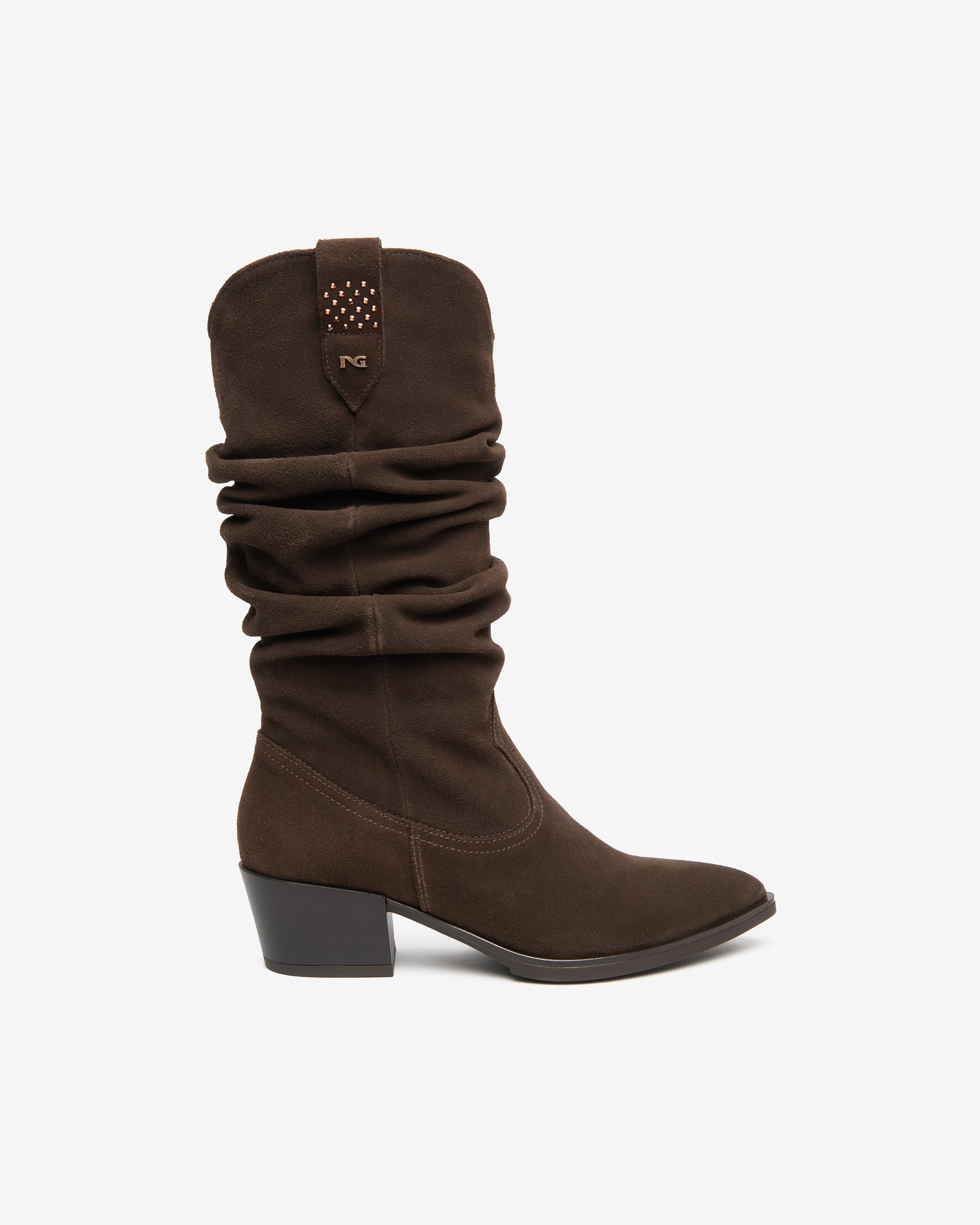 NeroGiardini Bottes Femme Daim Western 50 mm 38