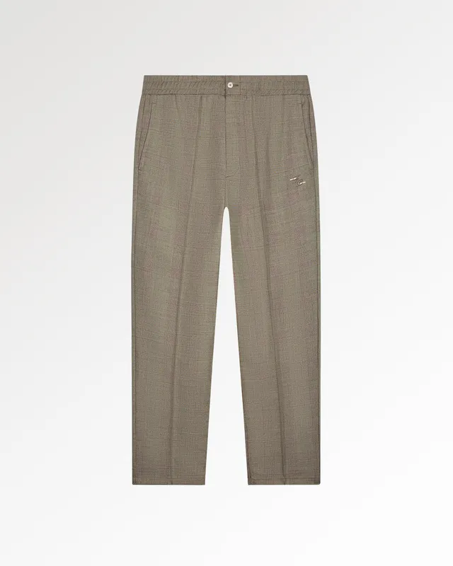 Filling Pieces Coach Pants Wool pantalon blanc laine
