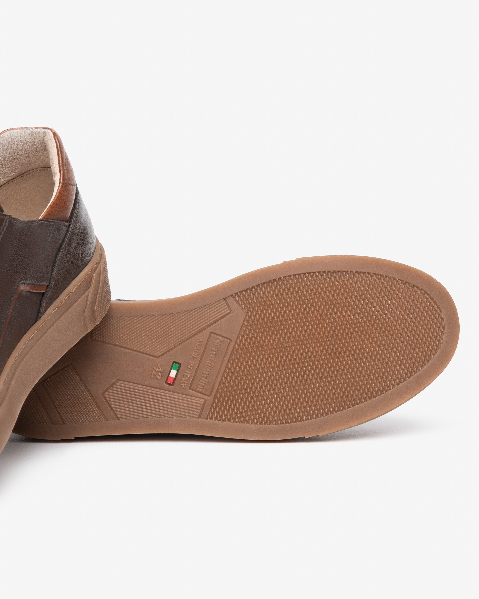 NeroGiardini Sneakers Homme en Cuir Fermeture Zip