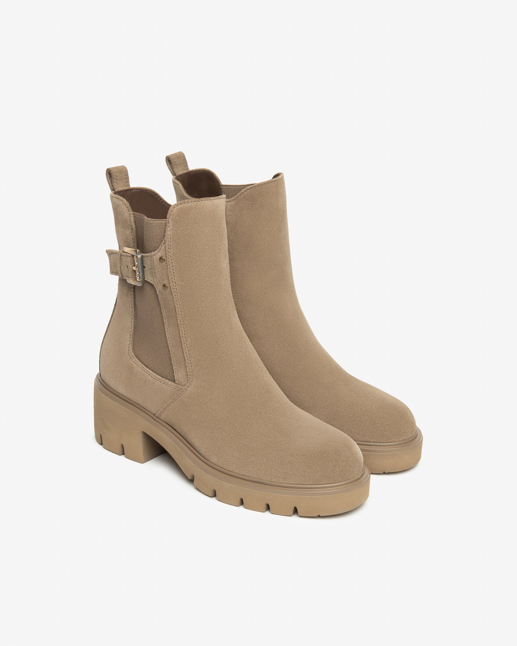 NeroGiardini Bottines Chelsea Cuir Velours Femme DryGo