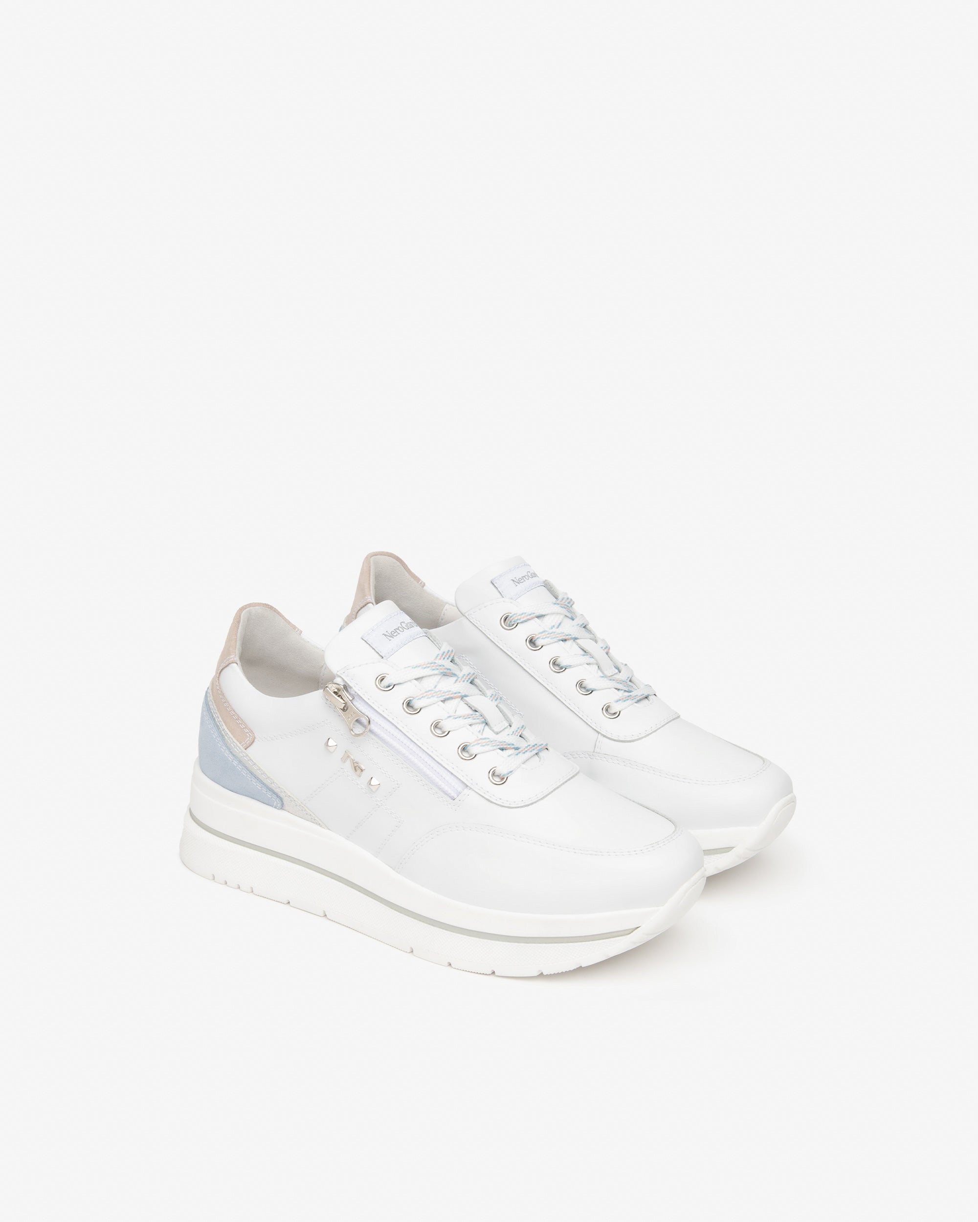 NeroGiardini Sneakers Femme Cuir et Velours 38 Memory