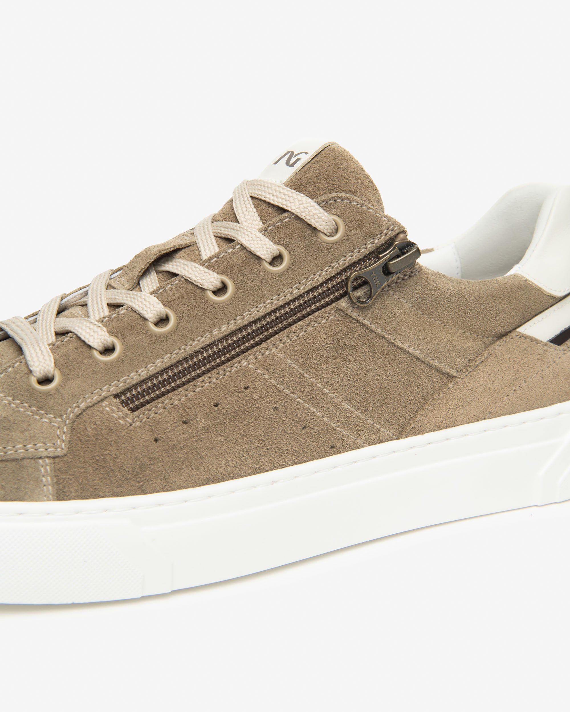 Nerogiardini Sneakers cuir homme cuir velours ville