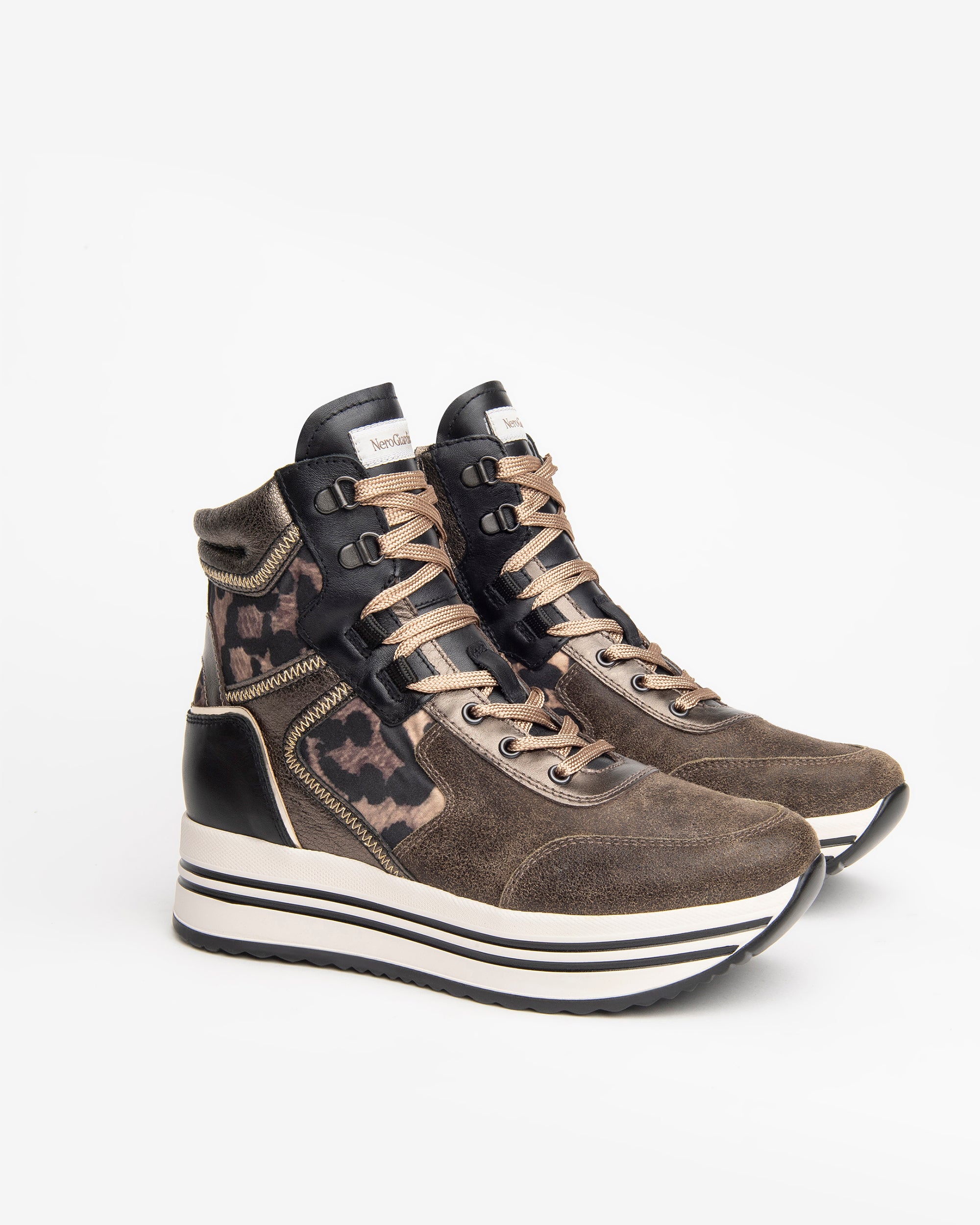 Nerogiardini Sneakers montantes femme cuir DryGo