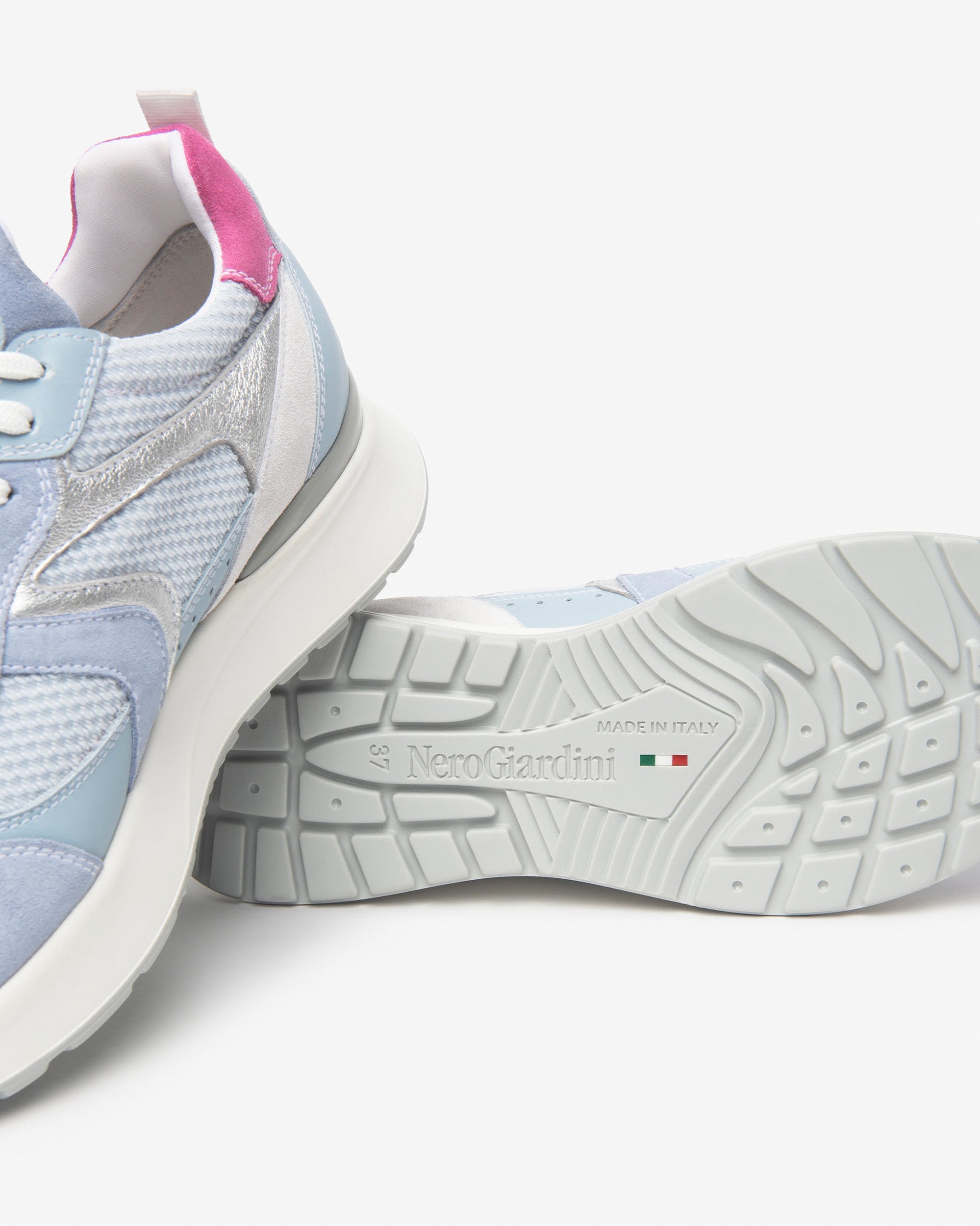 NeroGiardini Sneakers Femme Velours Toile Baskets Confort