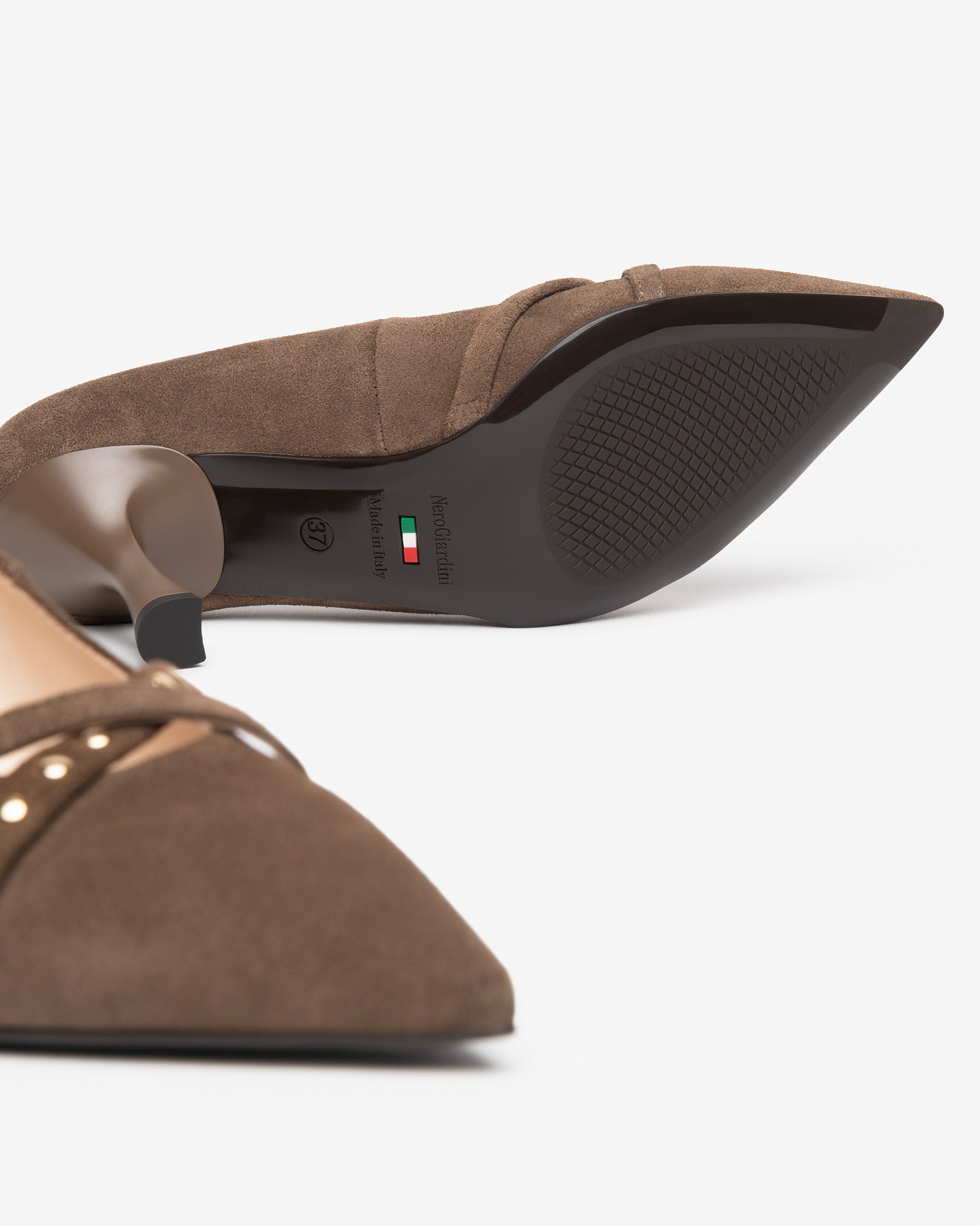 NeroGiardini Escarpins Femme Daim Talon 75mm Pointu