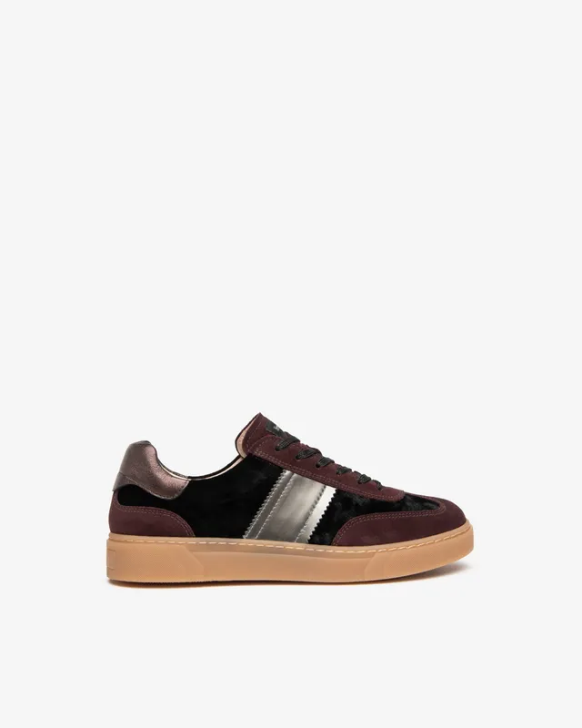NeroGiardini Sneakers Femme Daim Velours Cuir Lacets