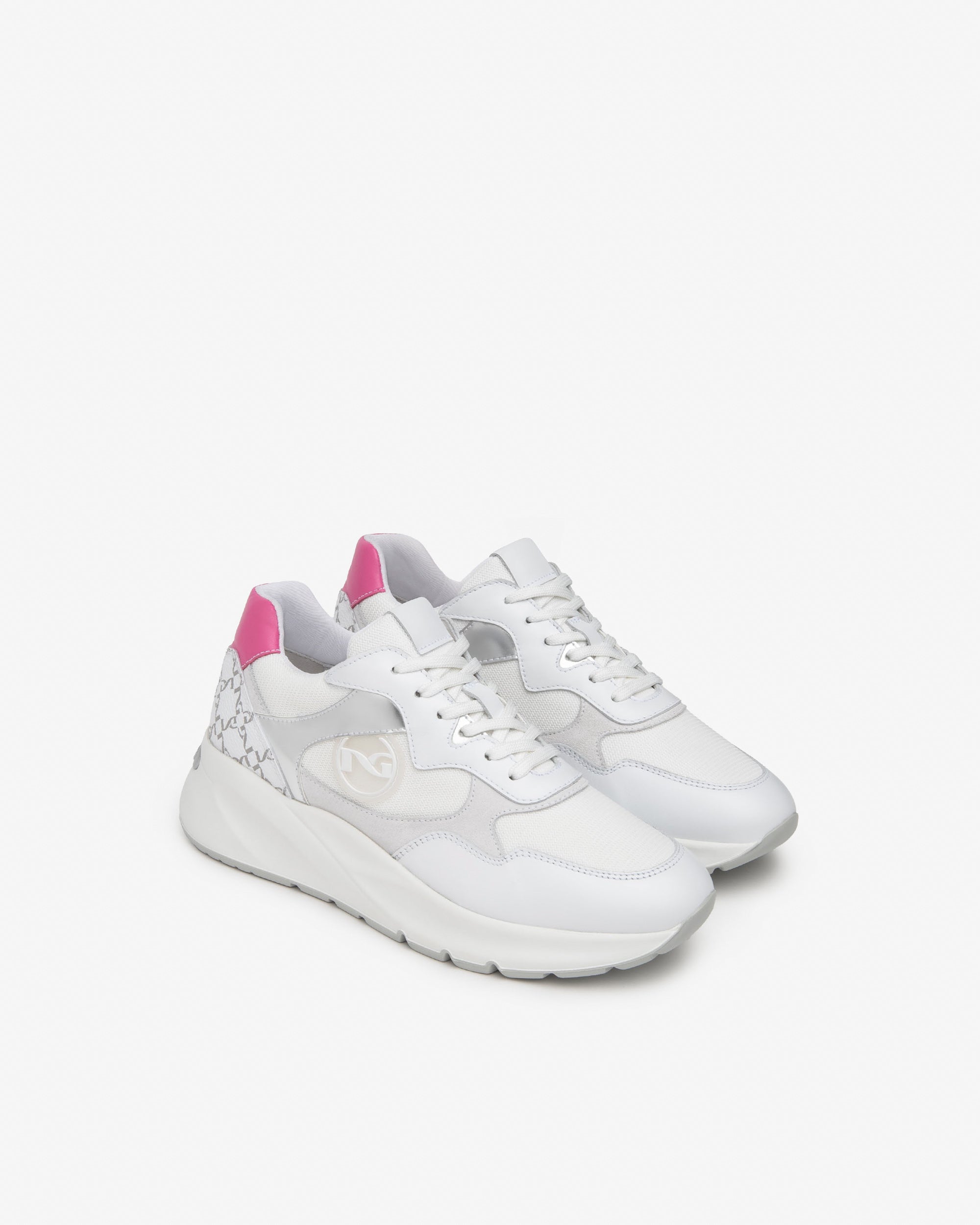 NeroGiardini Sneakers Femme Cuir Daim Toile Confort
