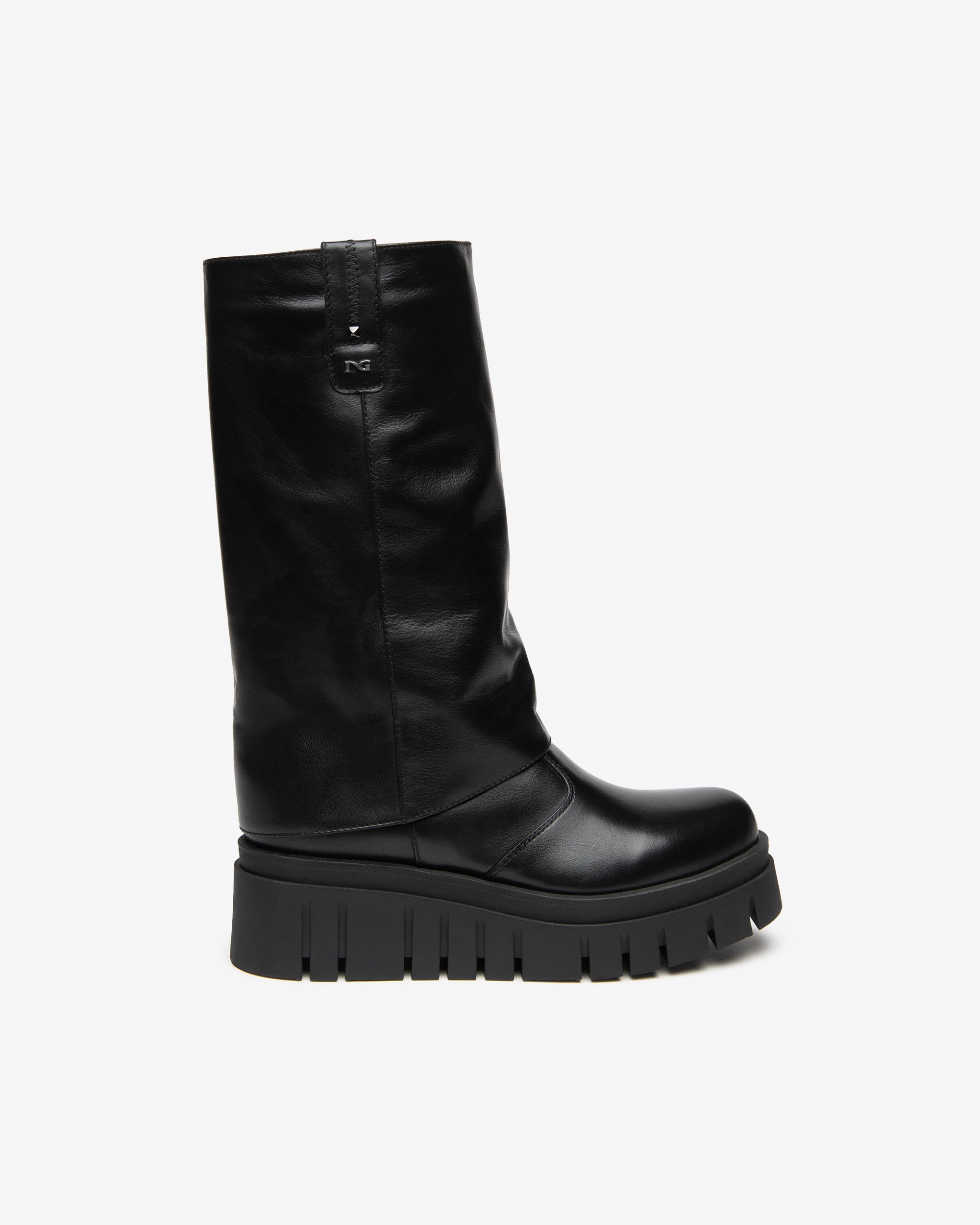 NeroGiardini Bottes Femme Cuir Plateforme 55mm