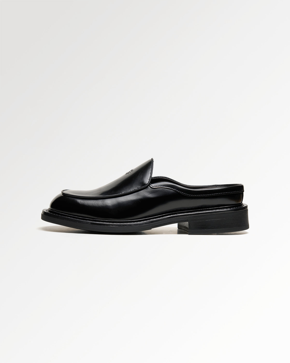 Filling Pieces Square Mule Polido mule noire cuir